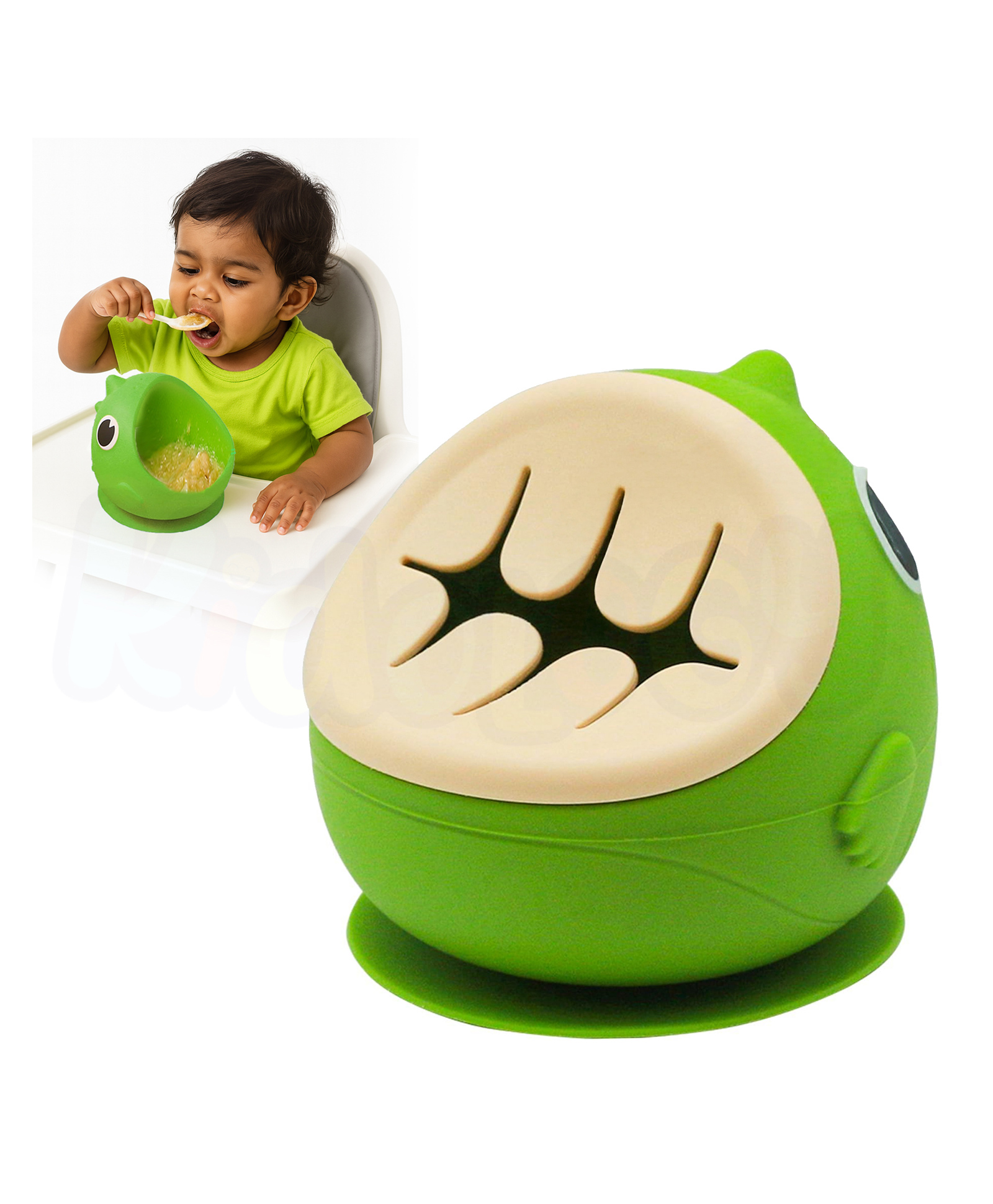Kidology Baby Feeding Bowl with Detachable Snack Lid - Multicolour-image-47