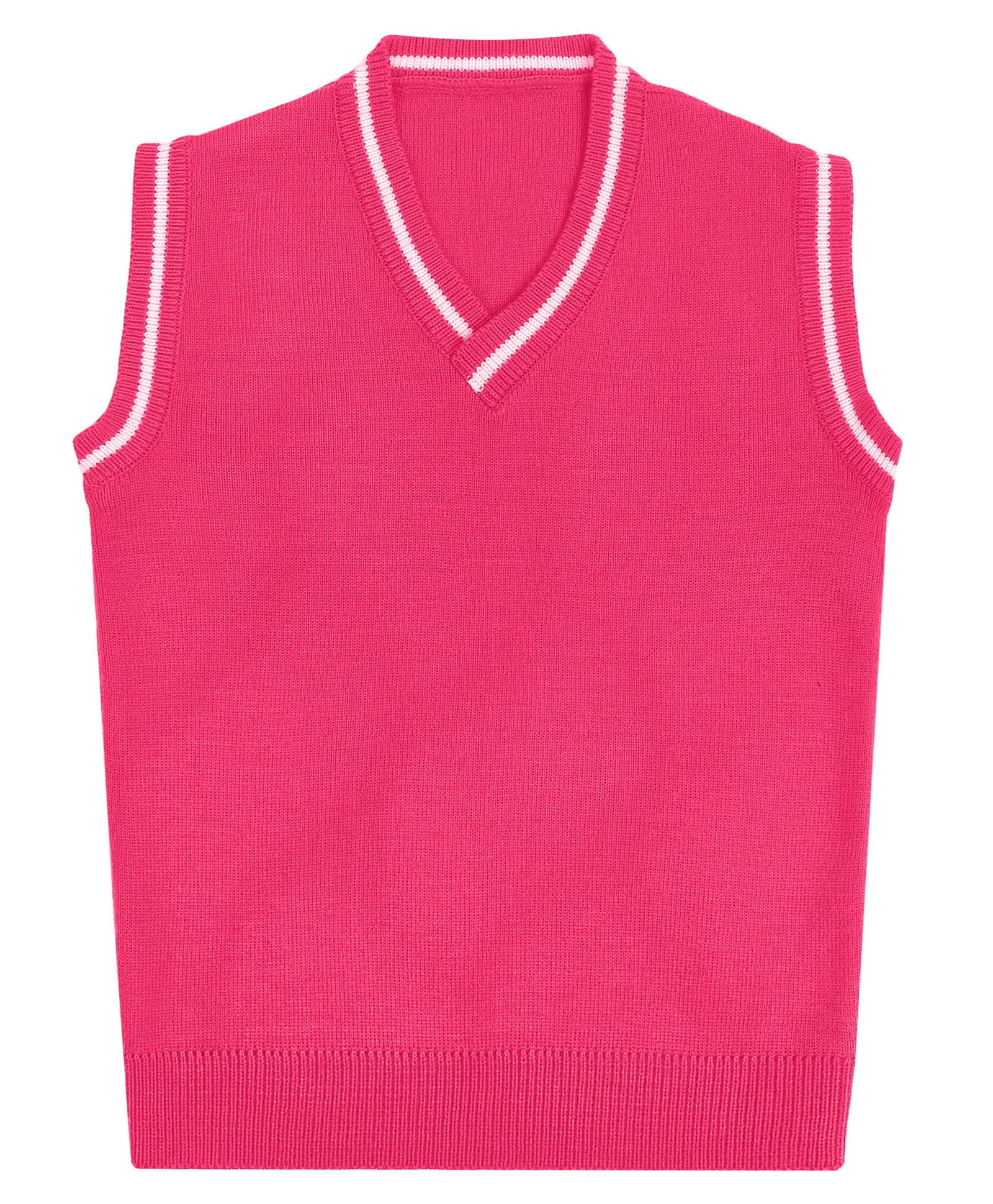 Elefantino Knit Sleeveless Solid Vest - Magenta-picture-11