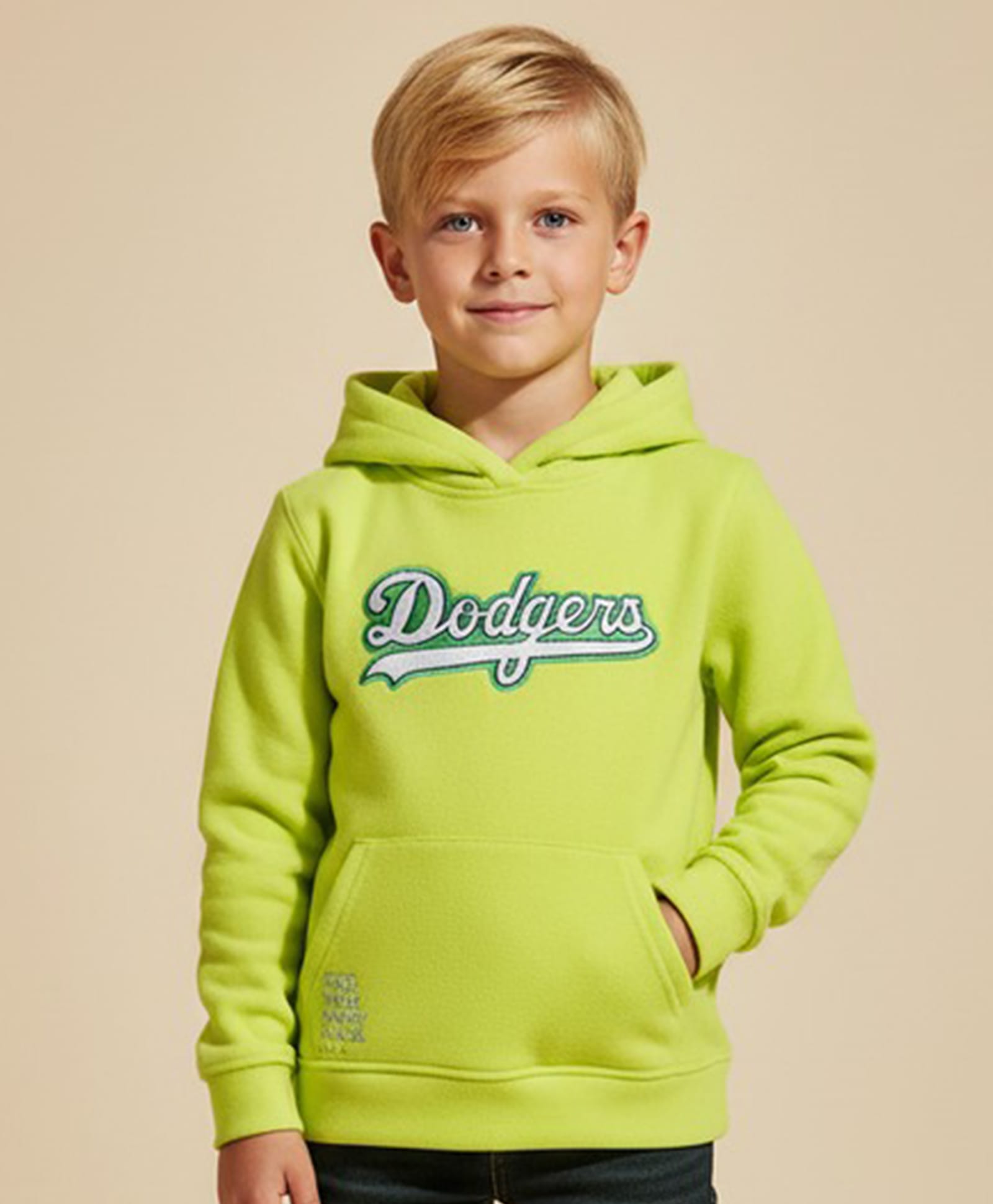 Cherry Crumble By Nitt Hyman Knit Full Sleeves Dodgers Text Embroidered Unisex Winter Hoodie - Yellow Plum-picture-15