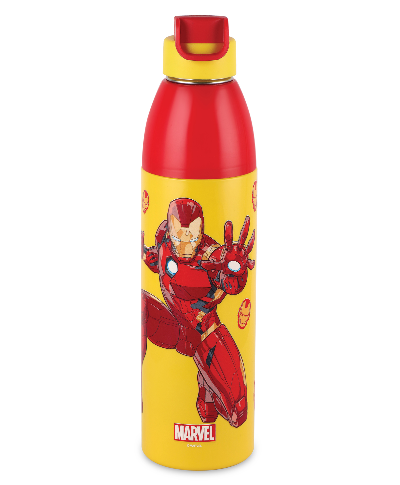 Cello Kidzbee Uranus Iron Man Inner Steel Insulated Kids Water Bottle Red & Yellow - 540 ml-picture-29