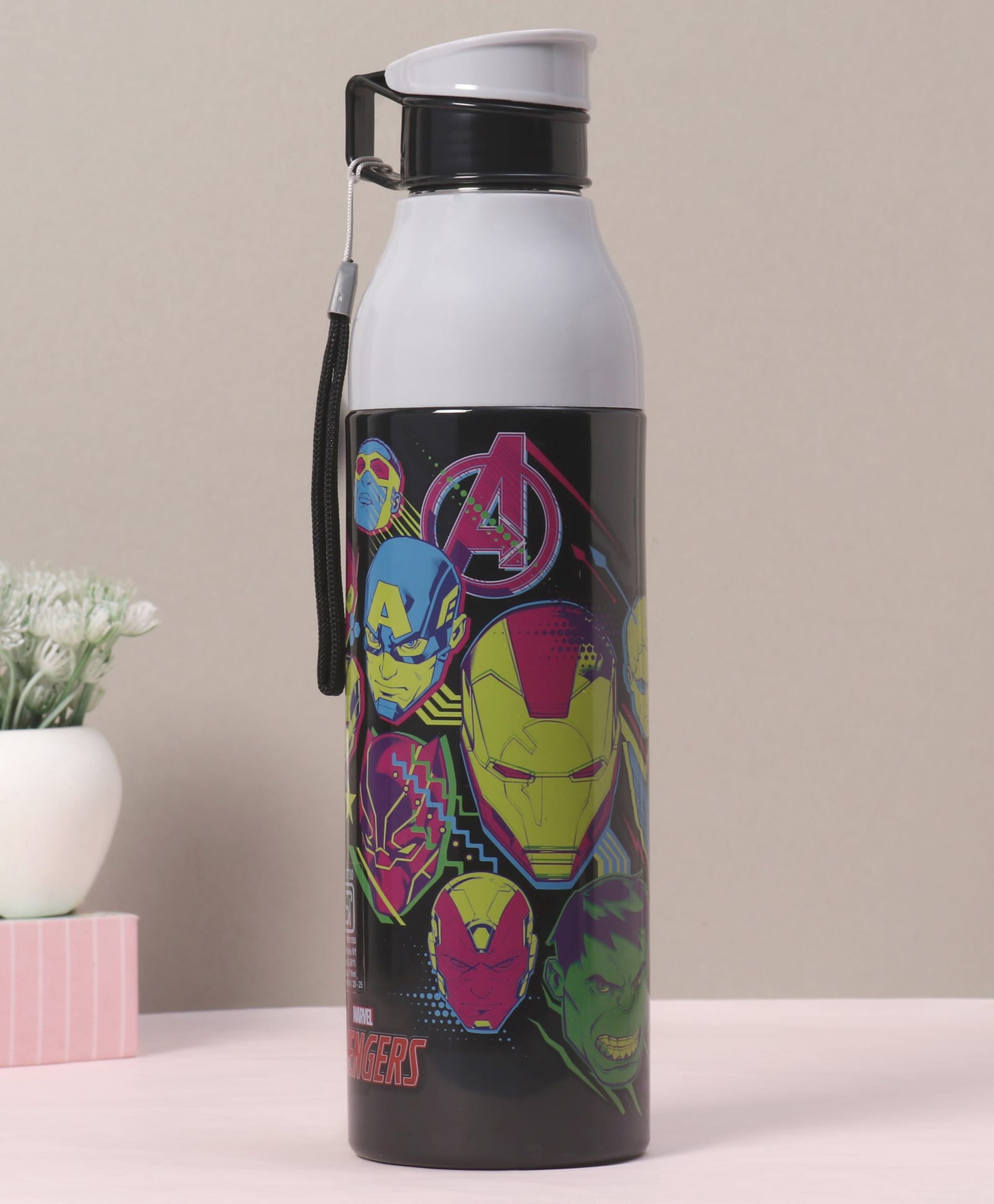 Cello Amazer Puro Steel-X Insulated Stainless Steel Water Bottle Black - 550 ml-image-9