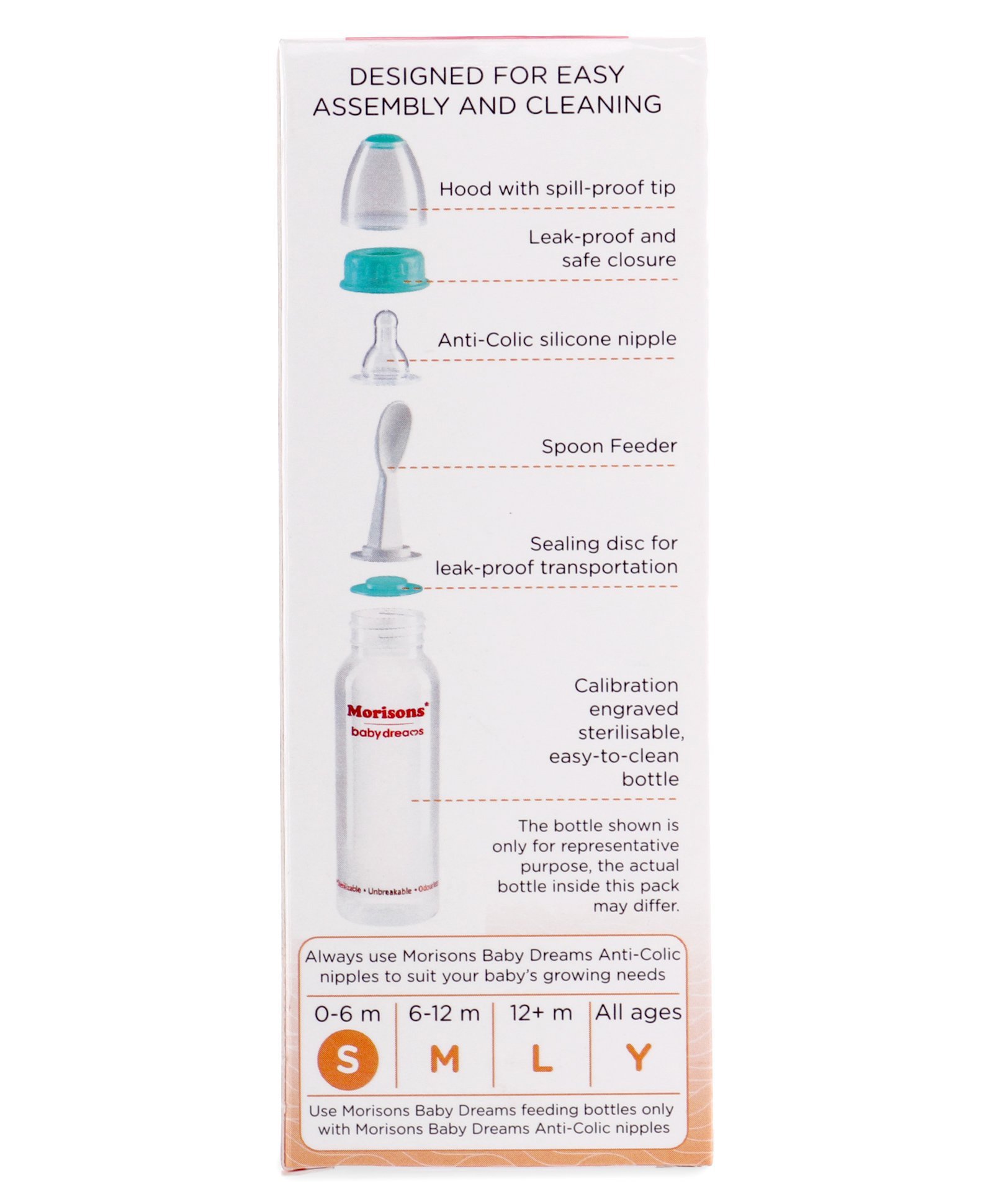 morisons feeding bottle with spoon