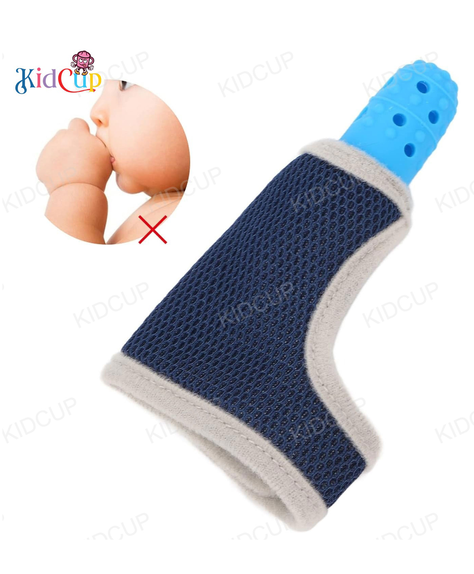 Kidcup Baby Thumb Teether - Blue-image-8