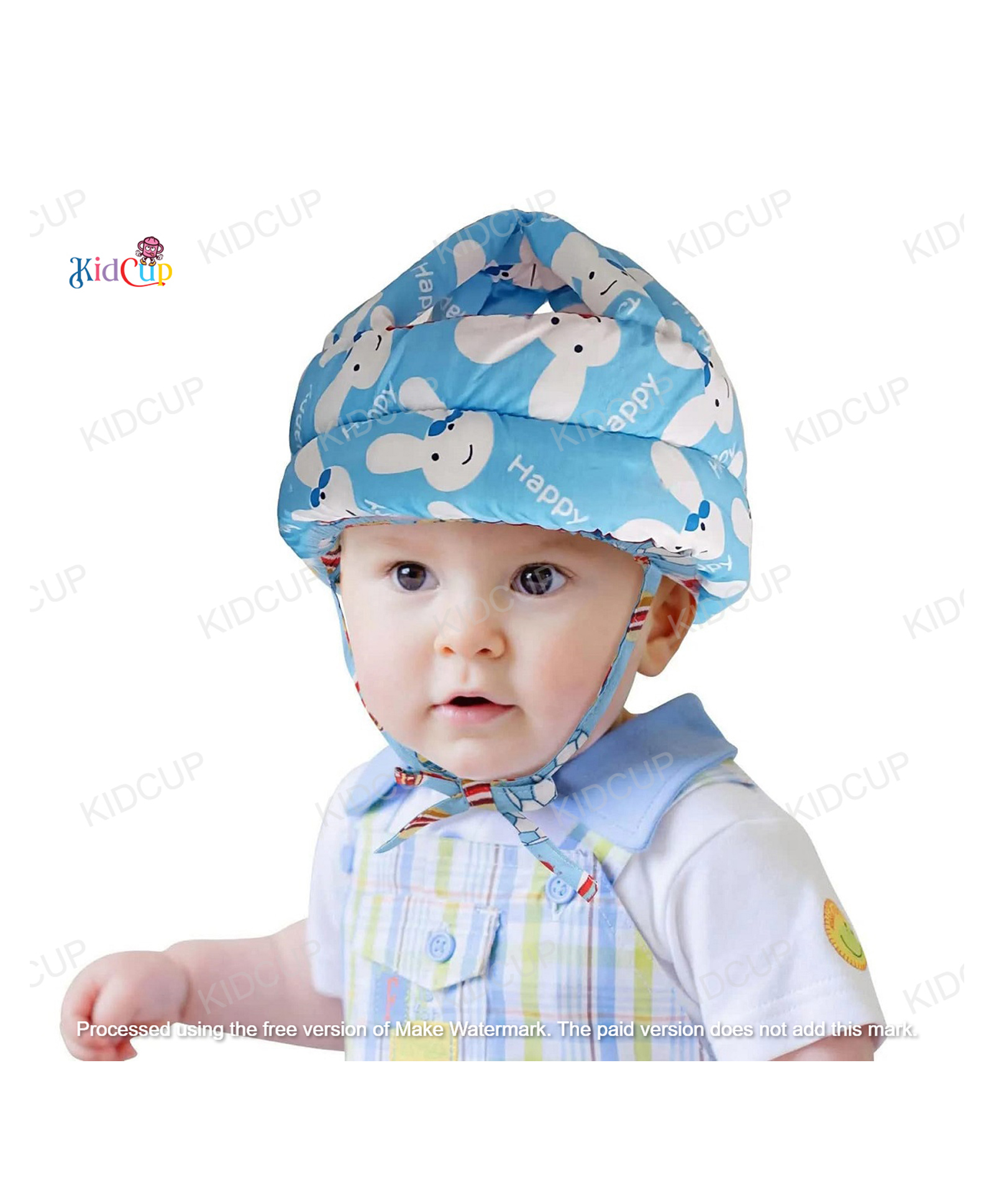 Kidcup Adjustable Cushioned Baby Safety Helmet Happy Blue(Print May Vary)-image-21