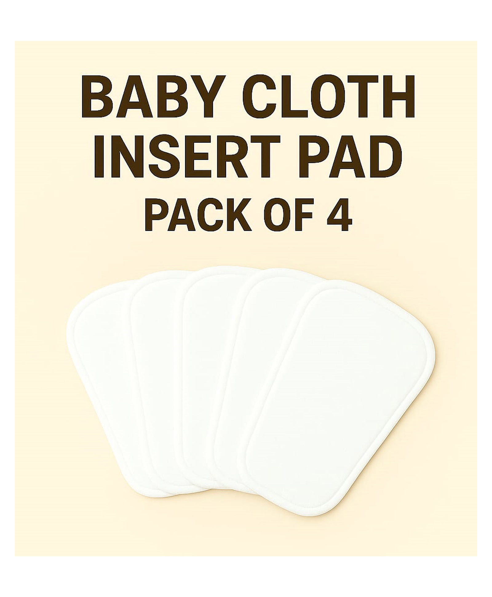 Joy Buzz Baby Adjustable Reusable Microfiber Bamboo Soaker Wet-free Insert Pads for Cloth Diapers Nappies Quick Dry (0-24 Months) - Pack of 4-picture-15