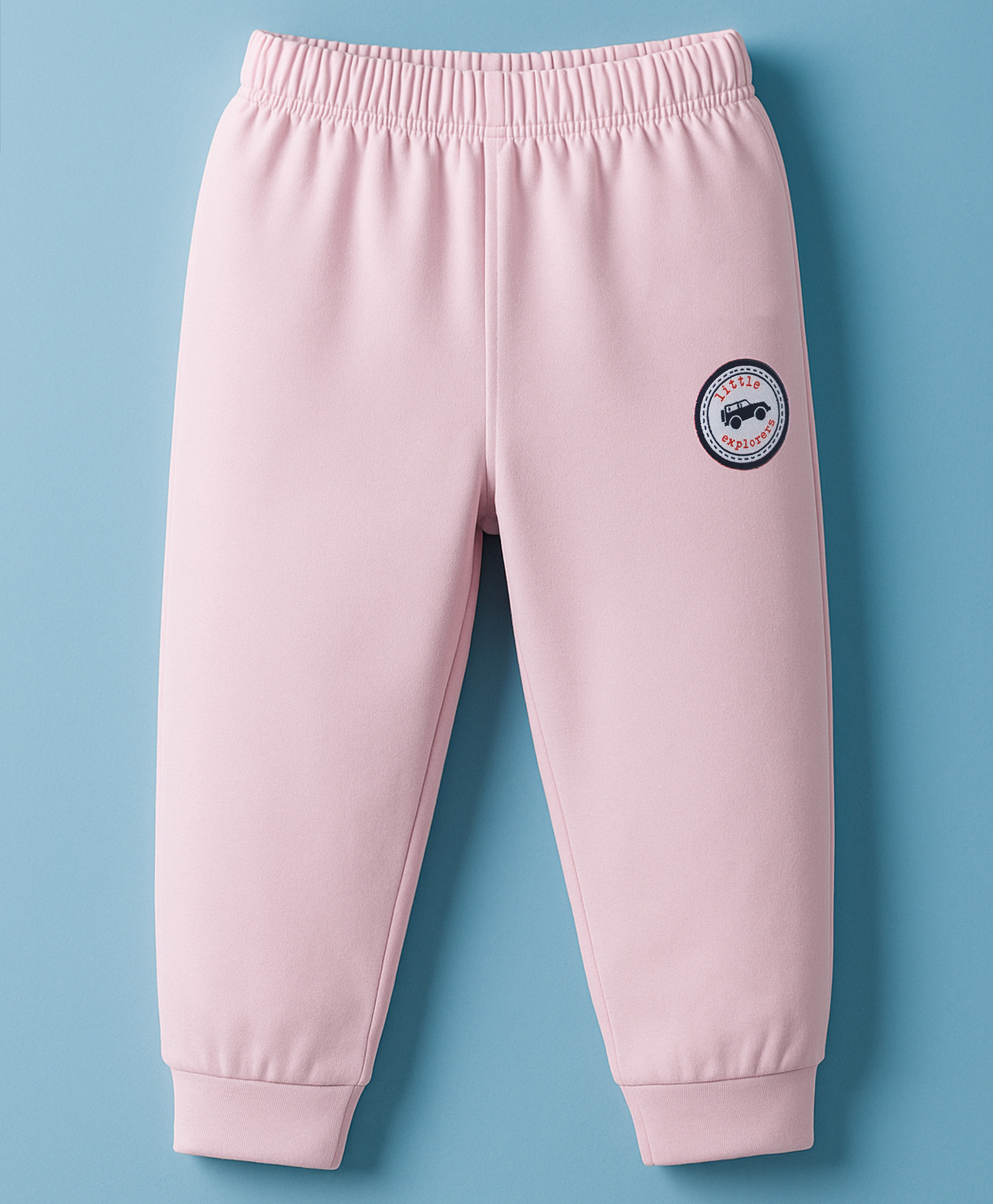 Ollypop Sinker Knit Full Length Lounge Pant with Patch - Pink-picture-31
