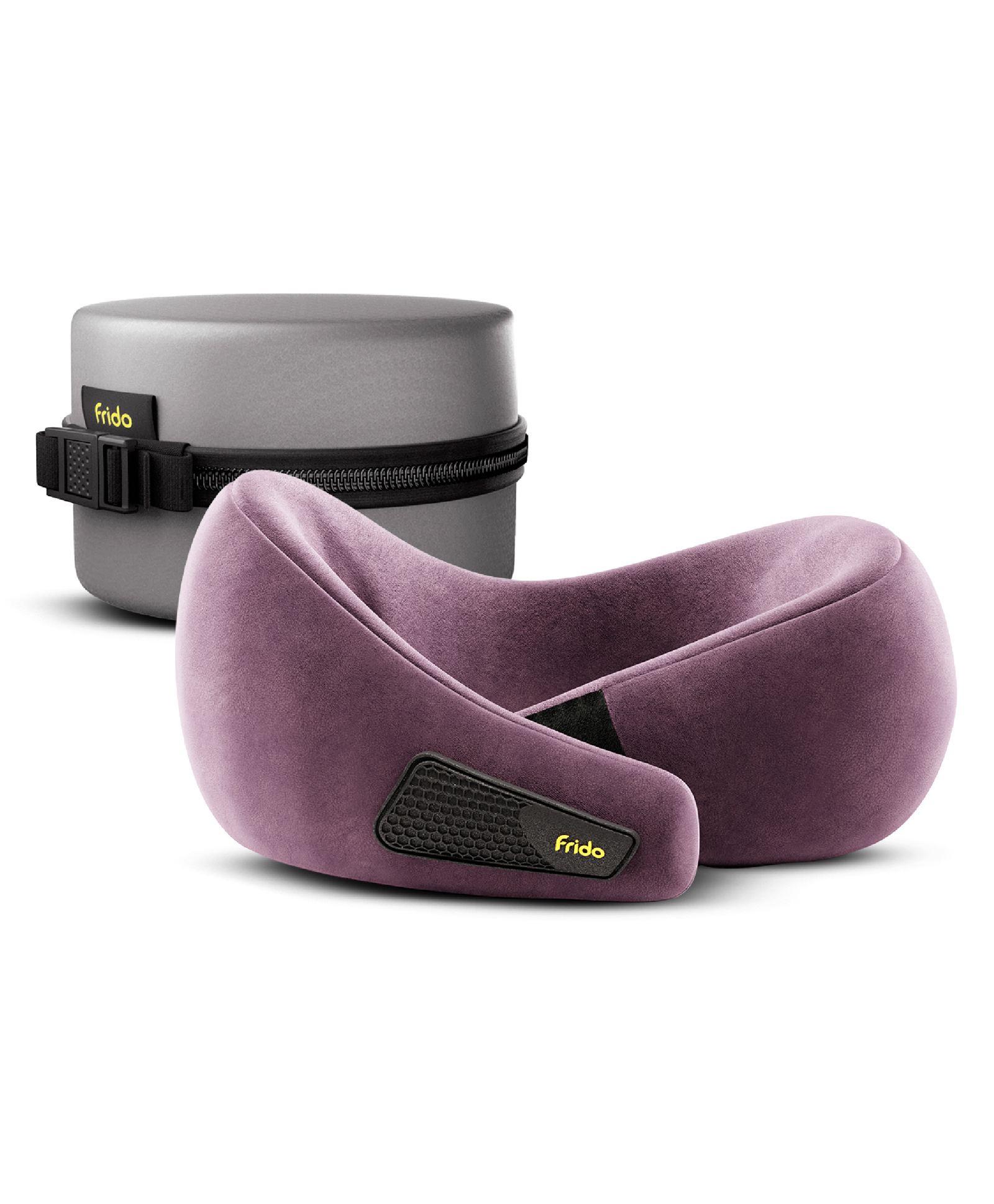 Frido Travel Neck Pillow, 100% Hi-Per Foam, Lightweight Neck Support Pillow, Neck Pillow for Flight Travel, Memory Foam Car Neck Pillow, Adjustable Velcro Straps, Free Travel Pouch (Pink)-image-39