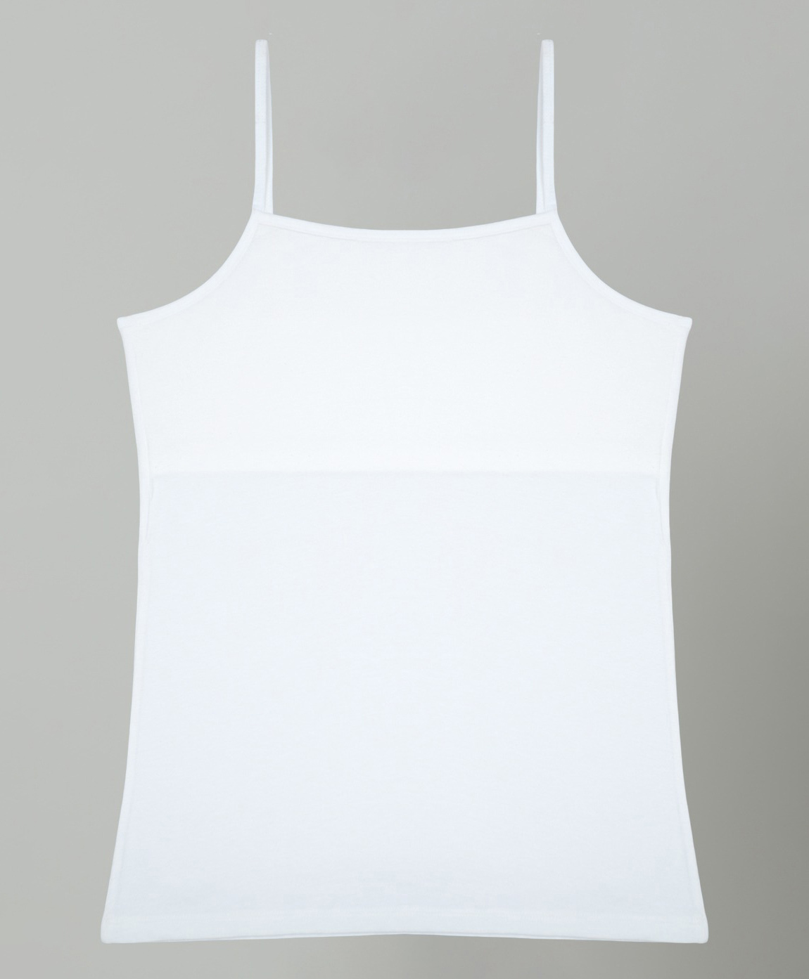 Charm n Cherish Cotton Blend Knit Sleeveless Solid Padded Camisole - White-image-10