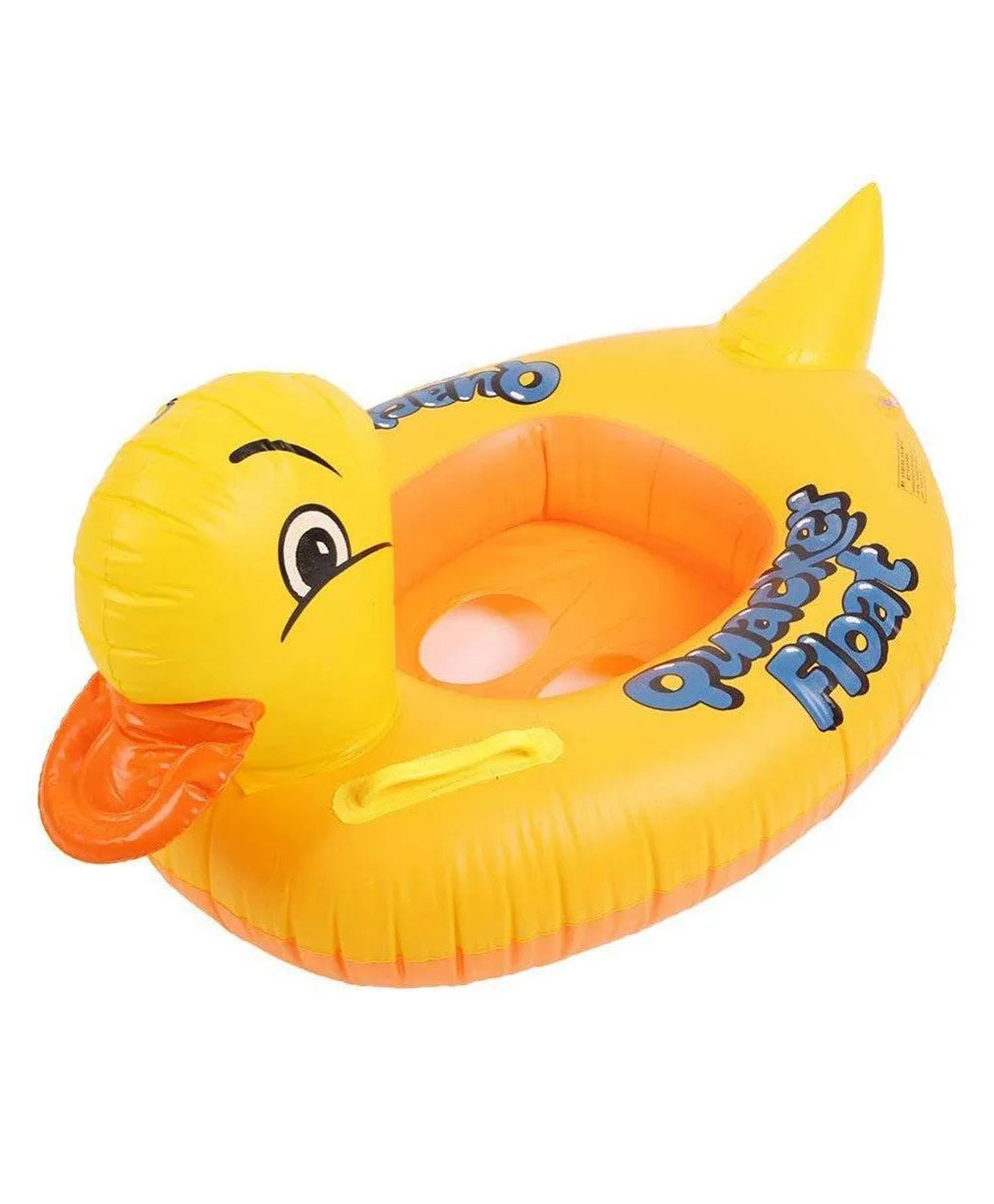 Azhari Duck Shape Pool Float Swimming Floats Beach inflatable with Double Handle For kids Color May Vary-image-21