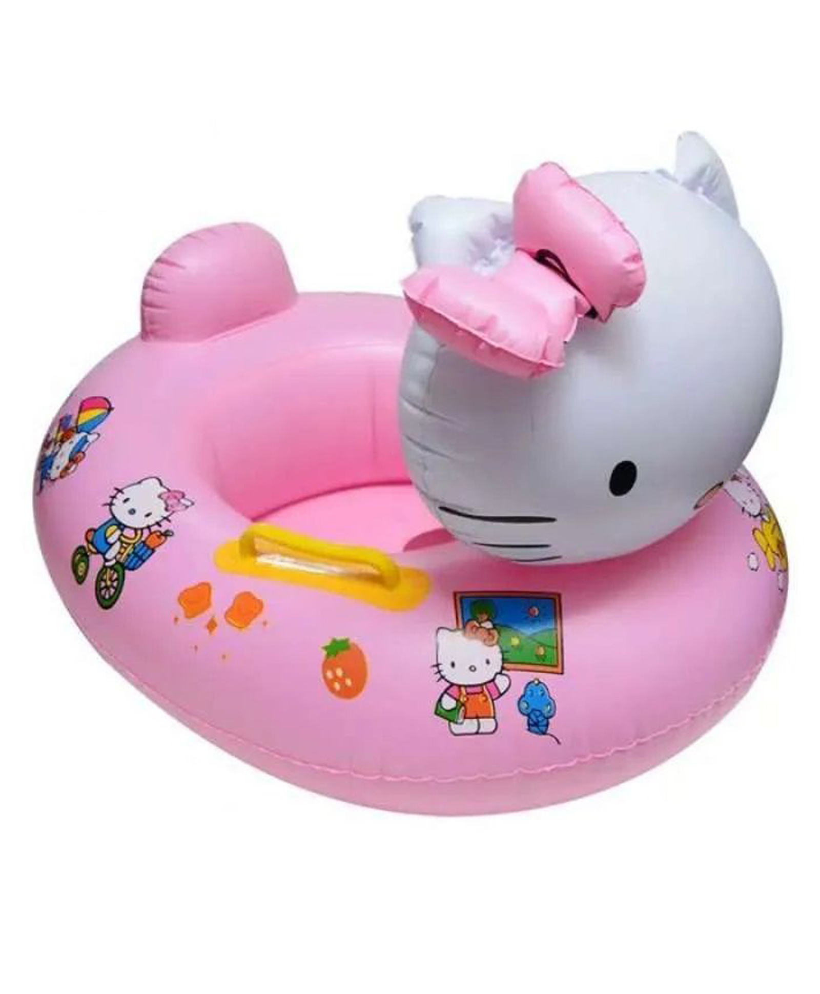 Azhari Hello Kitty swimming inflatable pool float pool with Double Handle For kids-picture-44