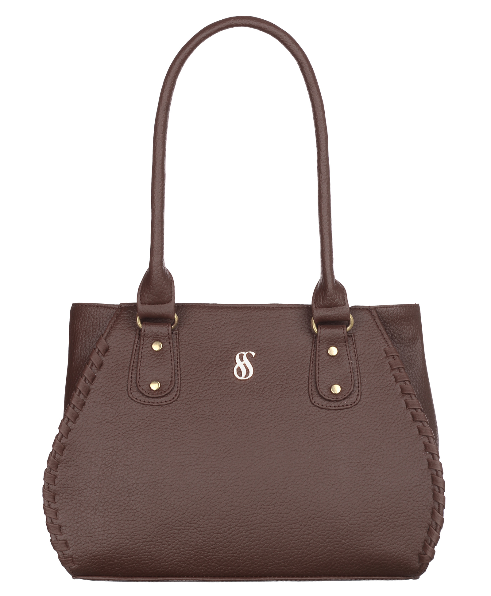 Fostelo Women's Vegan Leather Buenos Luxe Shoulder Bag | Ladies Purse Handbag (Brown) (Large)-image-37