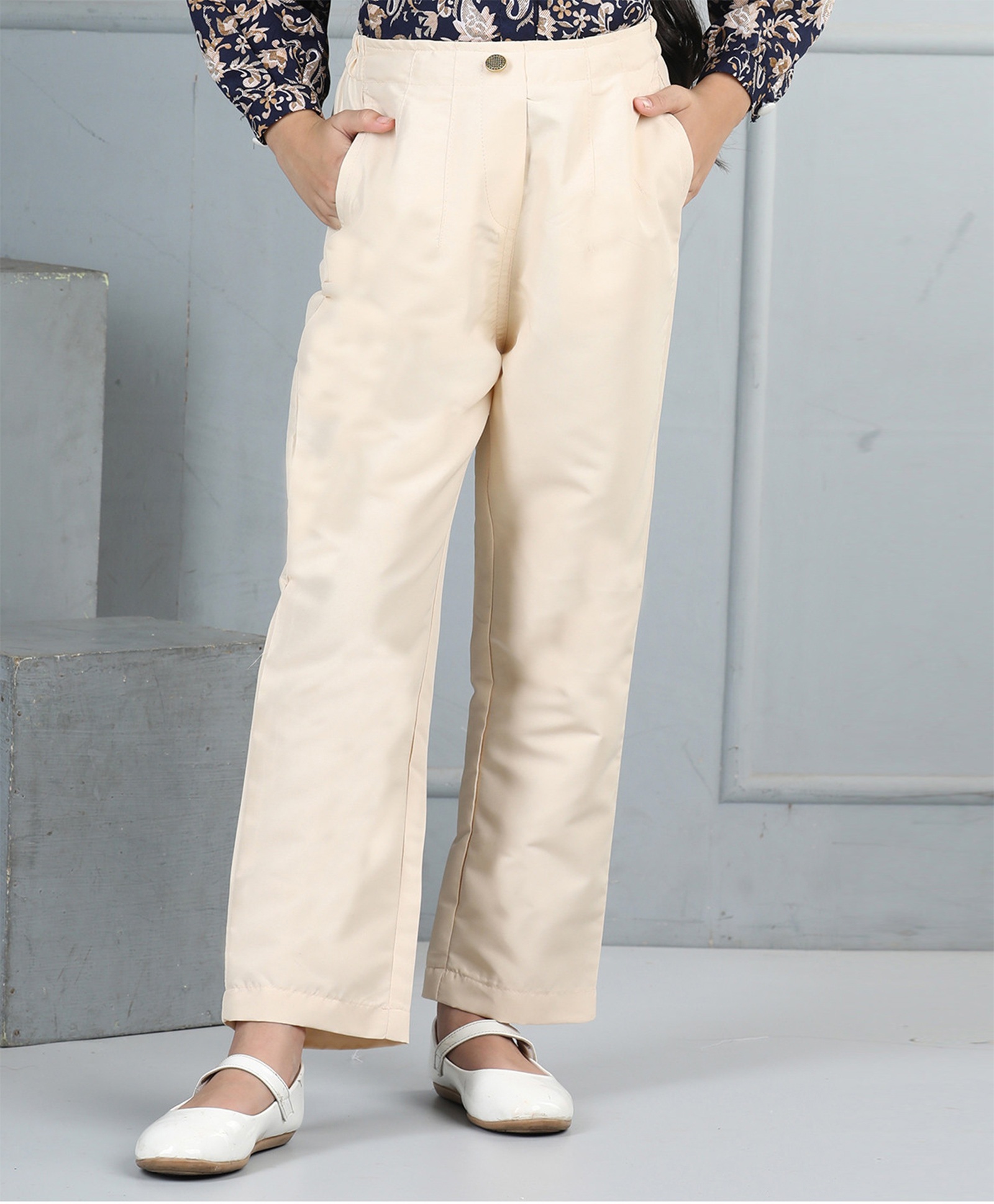 Cutiekins Woven Solid Trousers - Beige-picture-21
