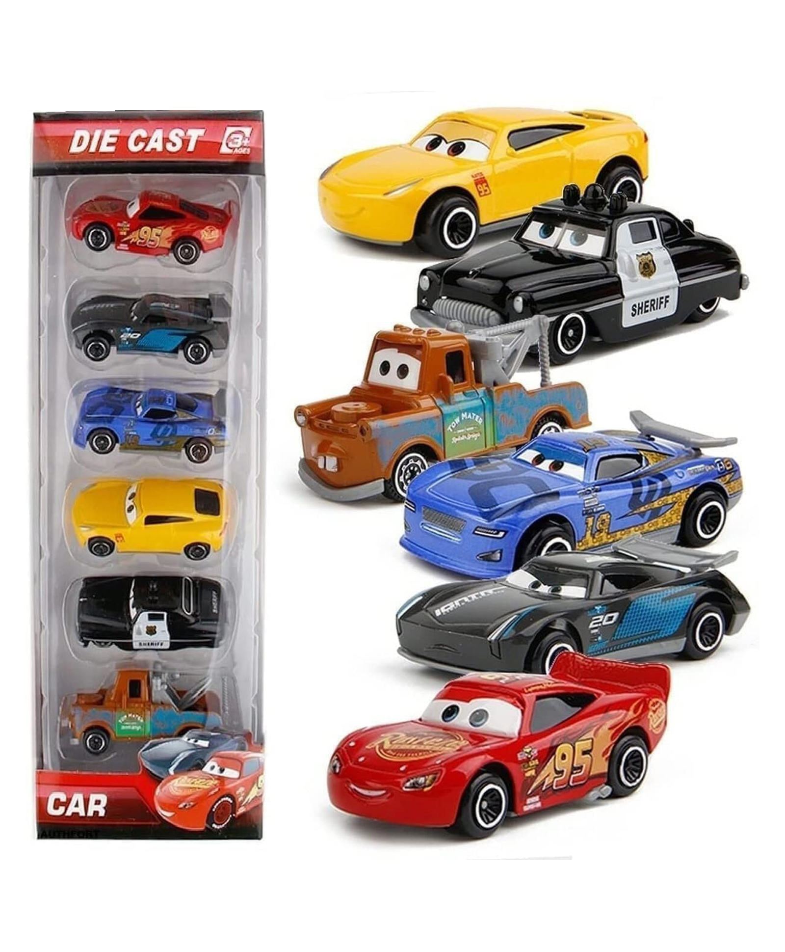 FUNVERSE Mini Metal Die Cast Vehicle Set of-6 Toy Vehicle Play Set Free Wheel High Speed Unbreakable Toy for Kids, Small Racing Car for Exciting Playtime Adventures, Movie Vehicles Cars for Kids-image-41