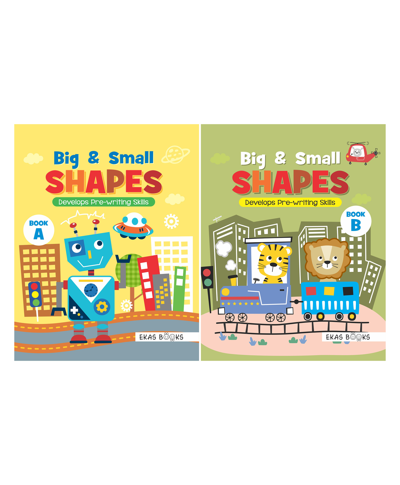 Big and Small Shapes Book For Children | English | Set of 2-image-46