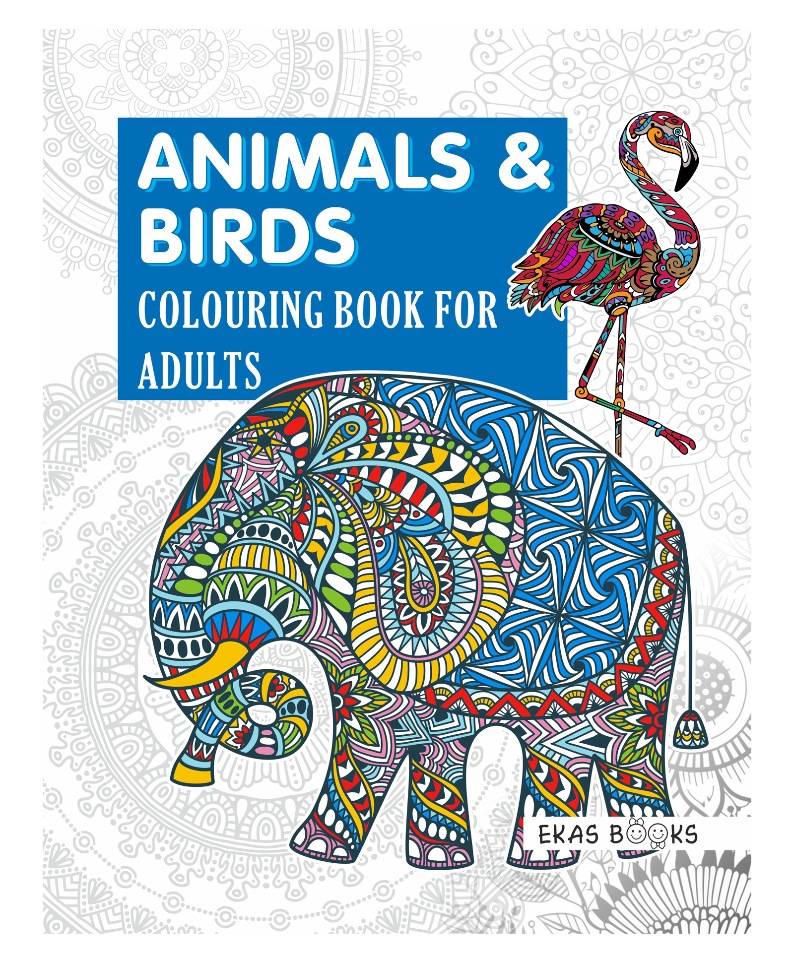 Animals and Birds Mandala Colouring Book For Adults English-image-35
