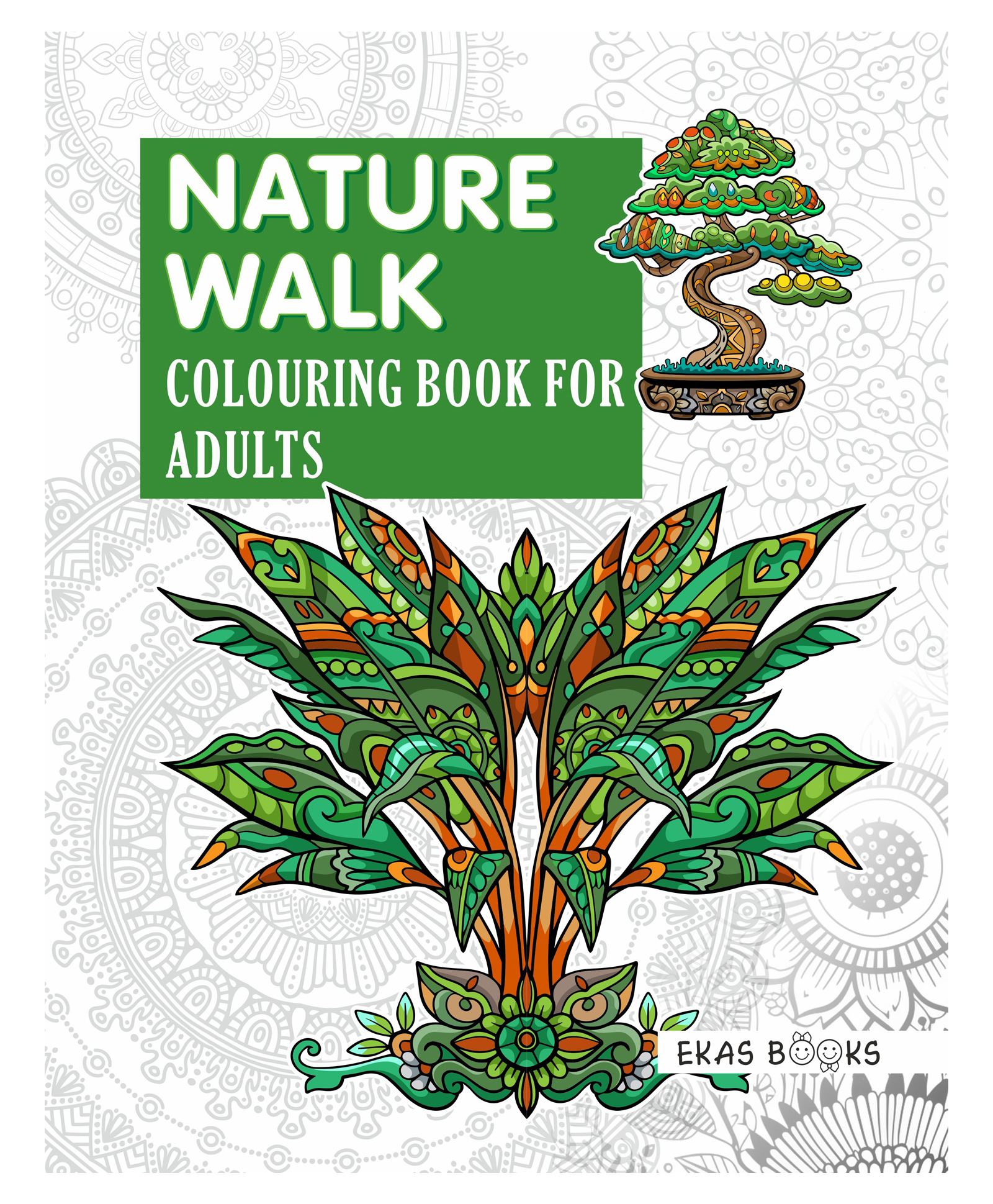 Nature Walk Mandala Colouring Book For Adults English-image-1