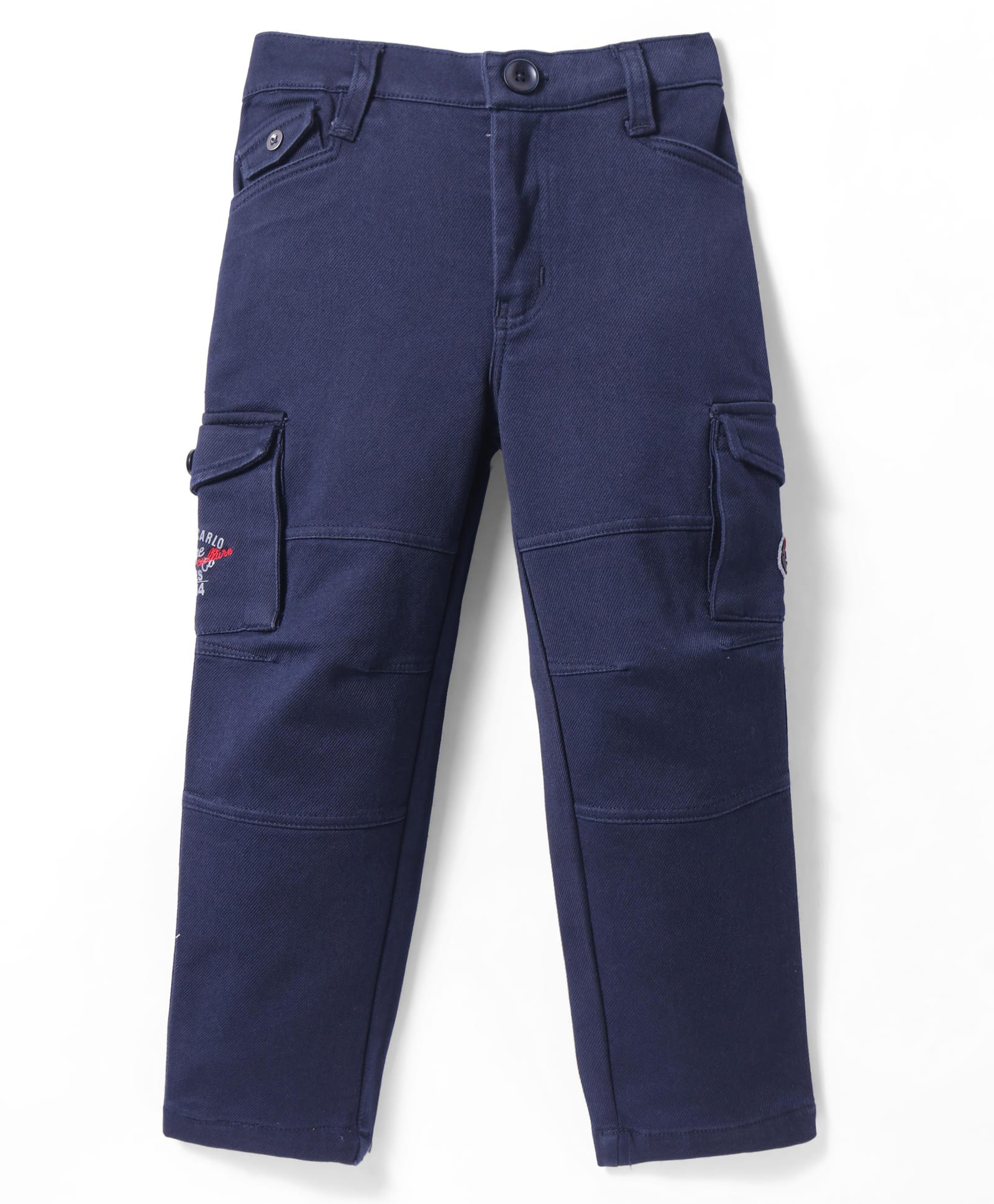 Noddy Typography Embroidered Patch Detailed Pant - Navy Blue-picture-30