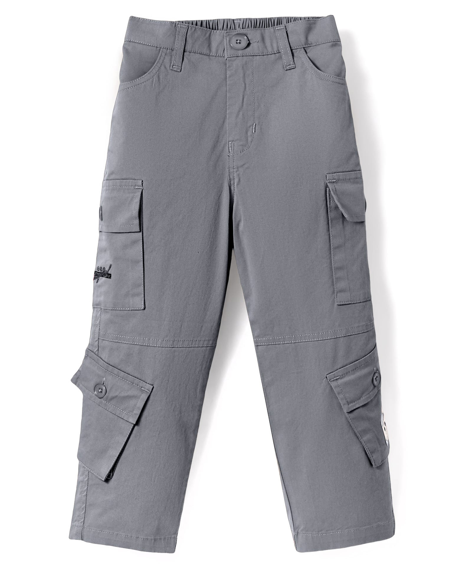 Noddy Typography Embroidered Pant - Grey-picture-17