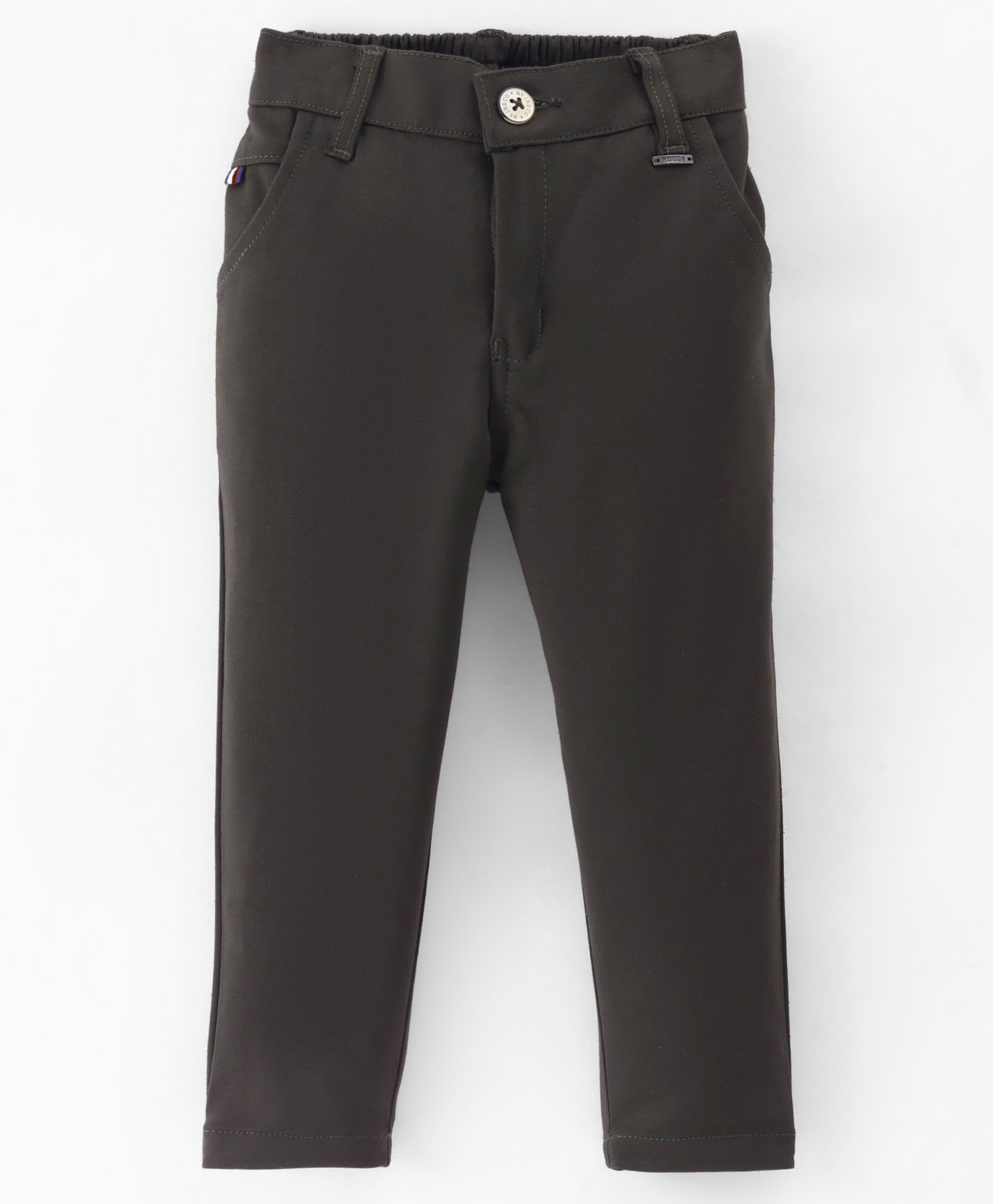Noddy Solid Pant - Mehendi-picture-23