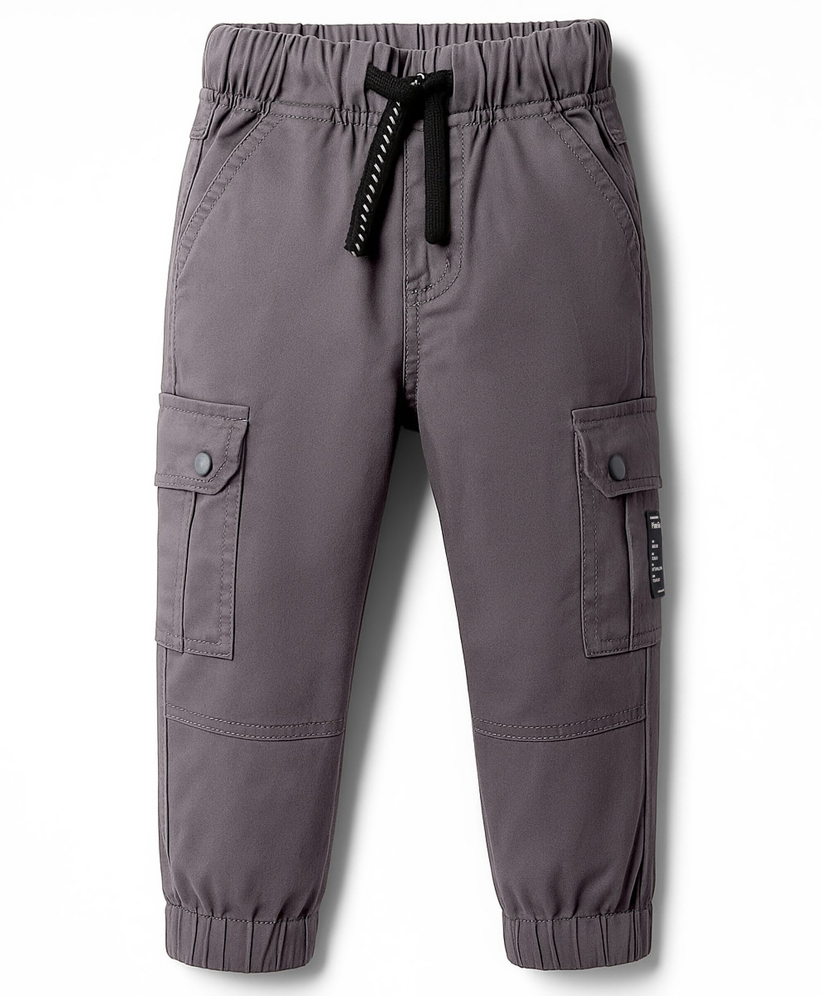 JASH KIDS Cotton Woven Full Length Trouser Pant With Cargo Pocket - Grey-picture-25