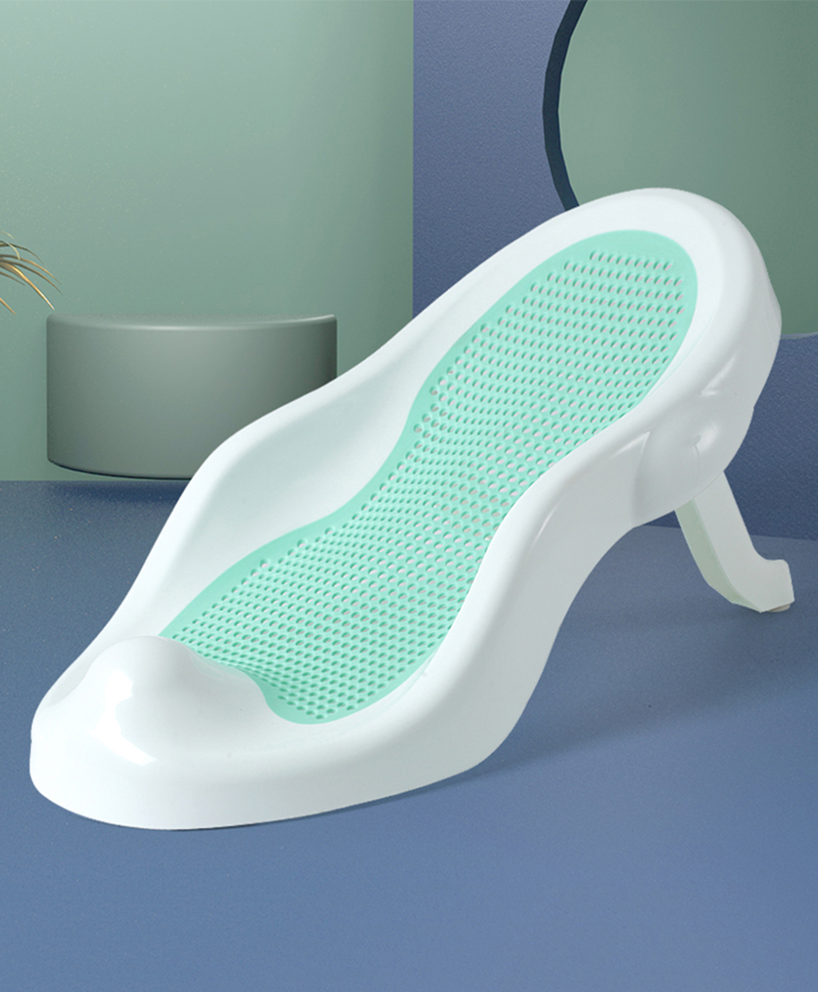 Babyhug Baby Bather with Soft Mesh Seat - Green| Ergonomic Bath Support for Infants| Non-Slip Stable Design for Safe & Comfortable Bathing| Lightweight & Easy to Clean| New Born Gifting Option-image-16