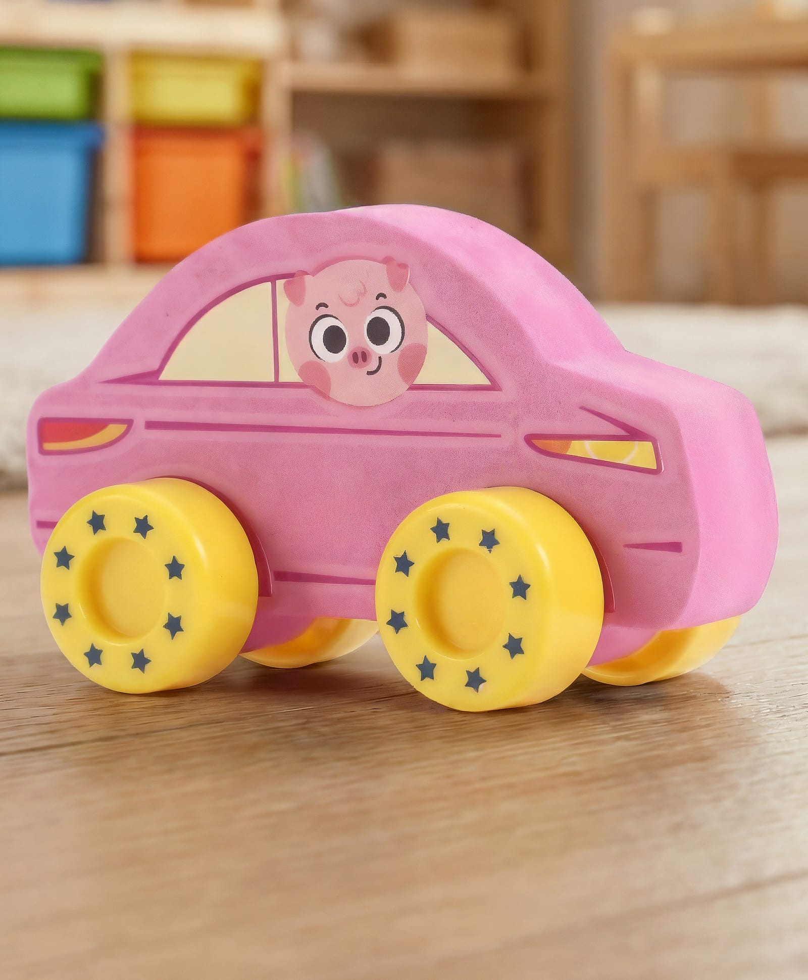 Babyhug Candy Crew City Cars - Pink| Perfect for Water Play and Floating| Turns Bath Time into an Imaginative Floating Adventure | BIS Certified