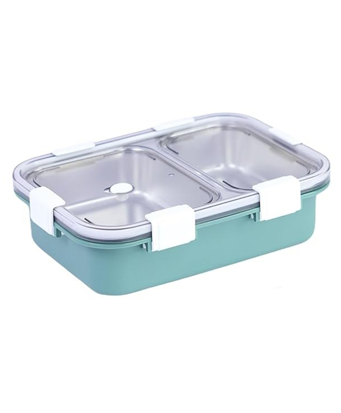 Attro Bento-2 Compartment Stainless Steel Lunch Box with Heating & Water insulation - Olive Green-image-22
