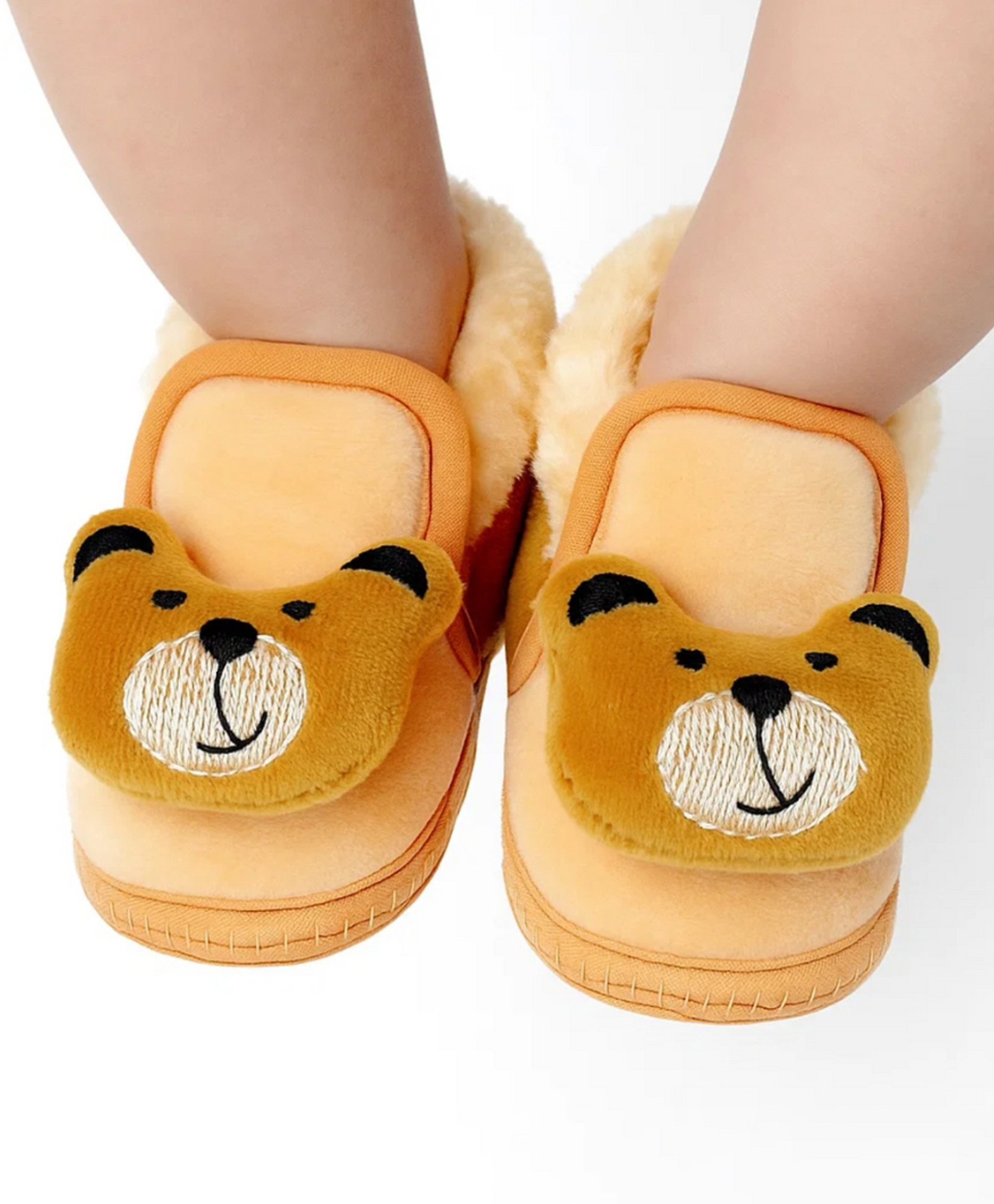 Neska Moda Lion Applique Detailed Booties - Beige & Brown-image-48