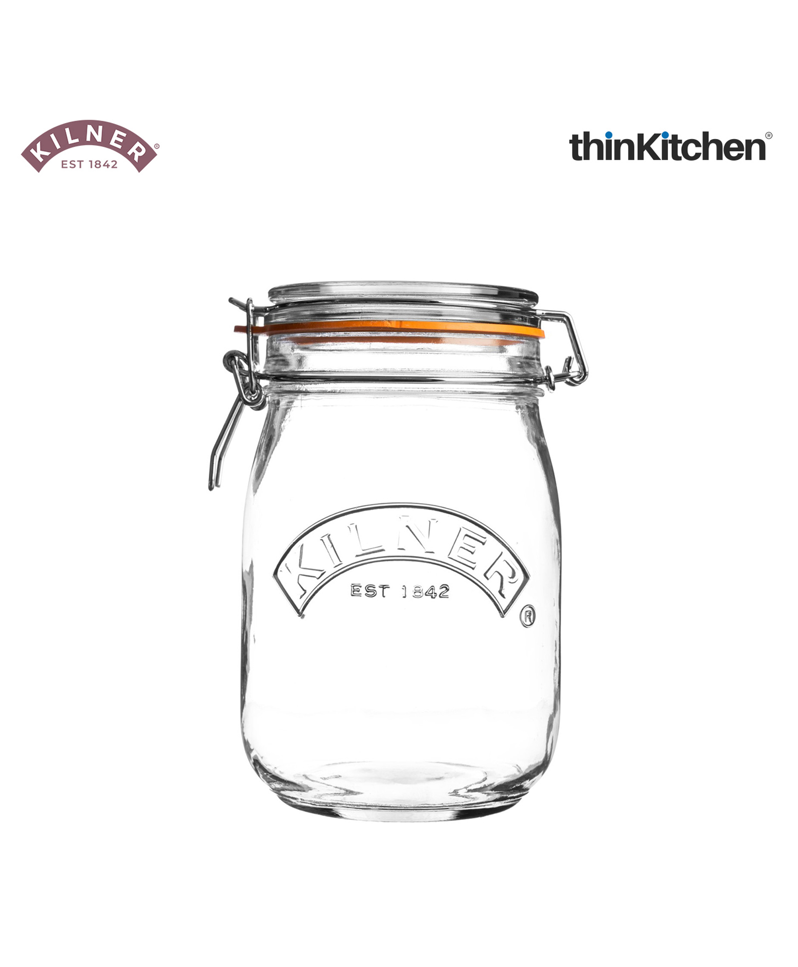 Kilner Clip Top Round Glass Jar Airtight, BPA-Free, Stylish Storage for Pickles, Pantry & More-image-9