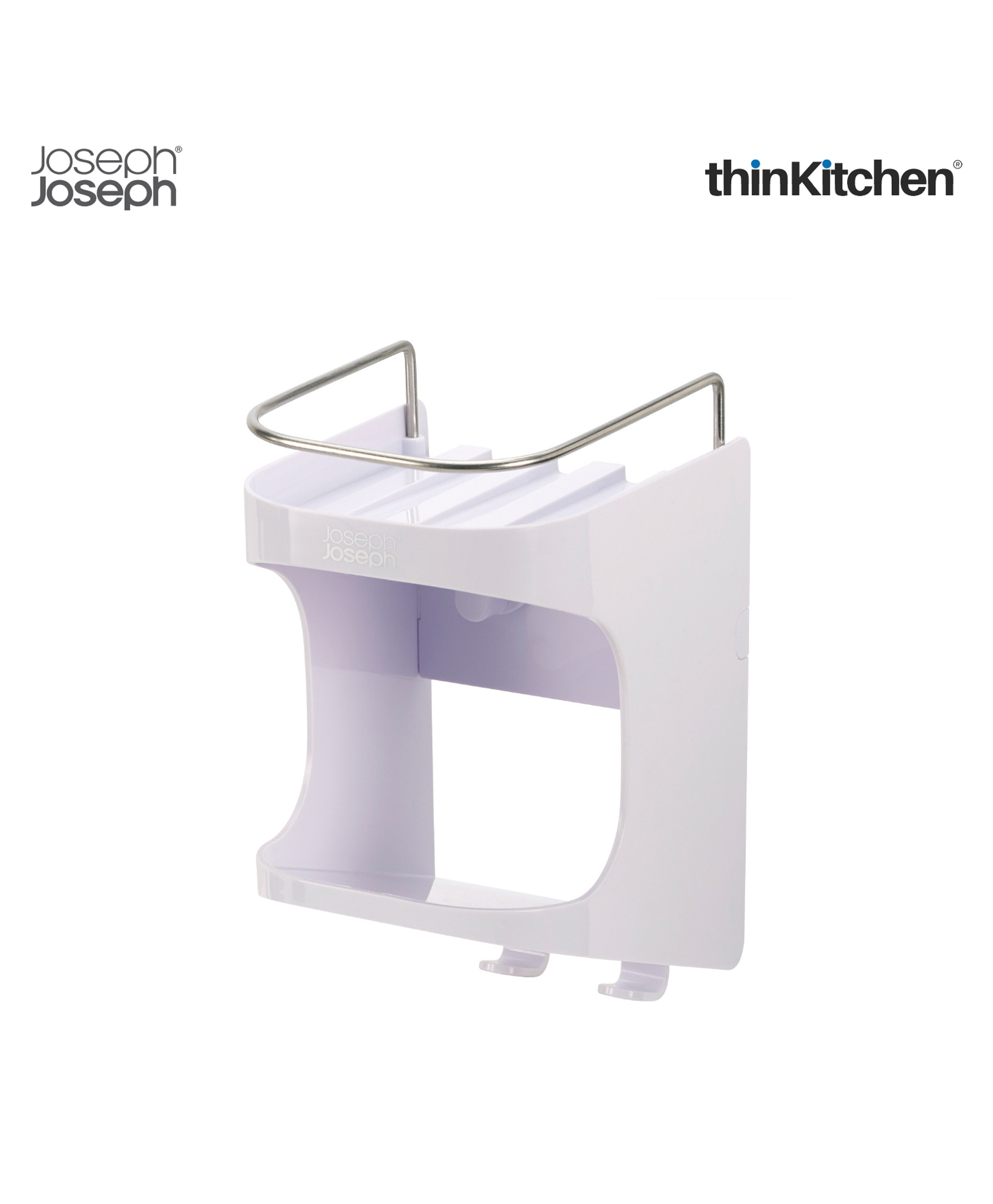 Joseph Joseph Bathroom Capsule Compact 2-Tier Shower Shelf - White-image-22