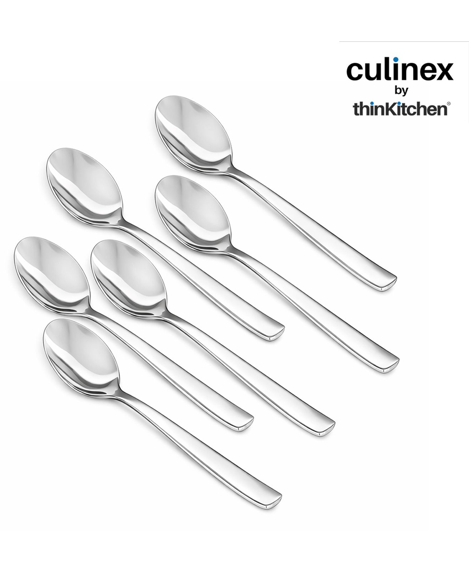 culinex by thinkitchen Culinex by thinKitchen|Essen Stainless Steel Dinner Spoon, Set of 6-picture-37