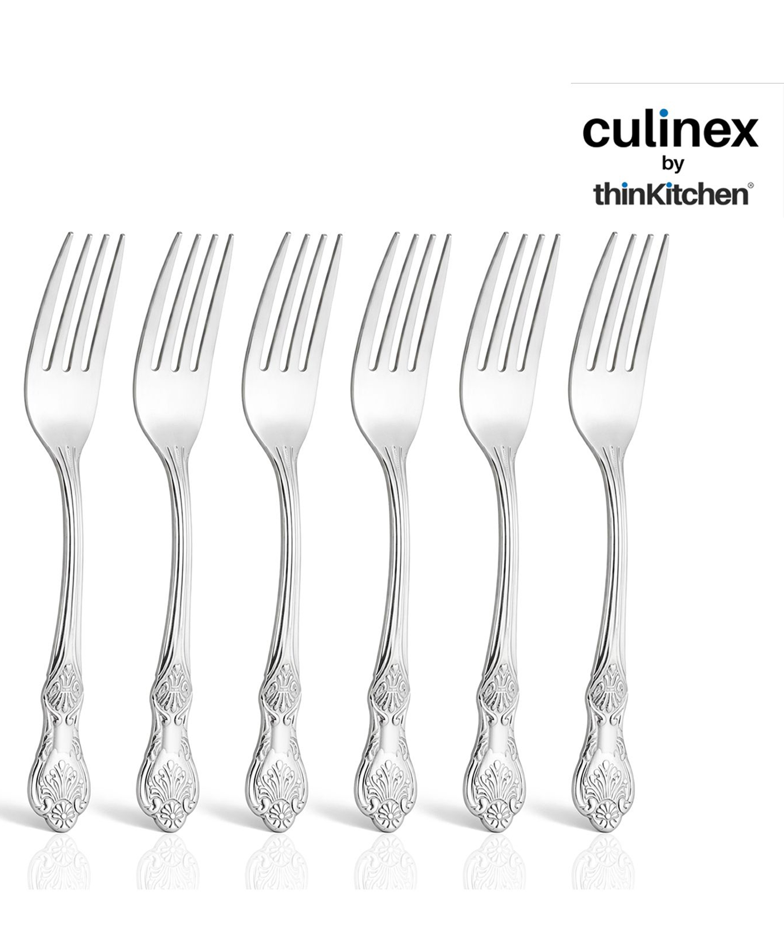 culinex by thinkitchen Culinex by thinKitchen|Fest 18/8 Stainless Steel Dessert Fork, Set of 6-picture-28
