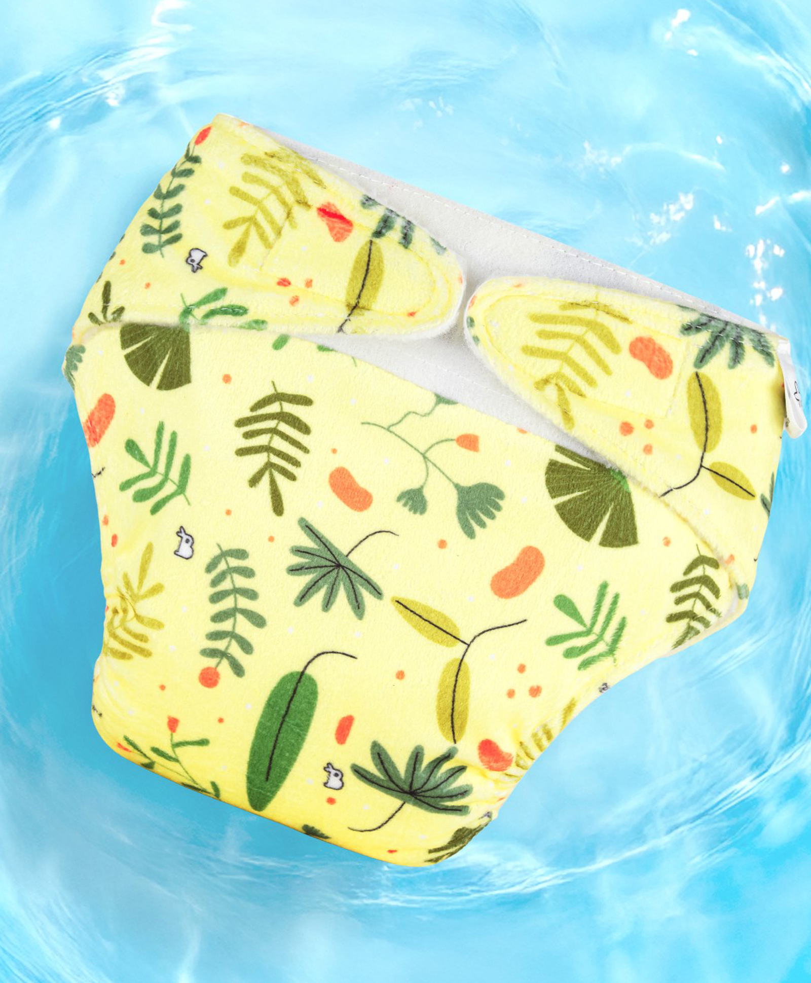 SuperBottoms Swim Diaper for Baby - Soft Reusable Cloth Diaper Shell with Velcro (3M-3Y)