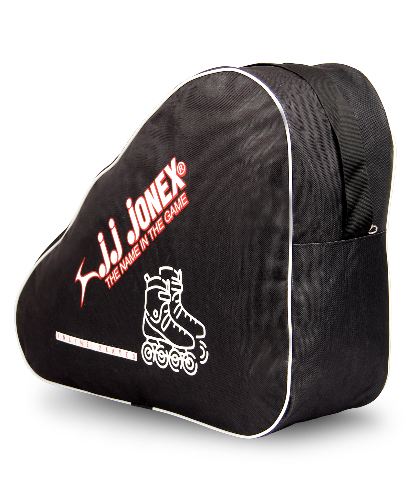 JJ JONEX Exceed Inline & Quad Skating Bag Waterproof Polyester with Print, Heavy-Duty Straps (Black)-picture-27