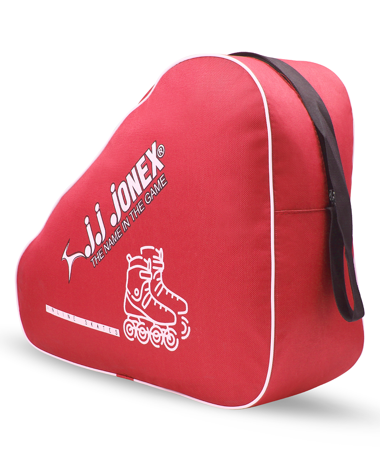 JJ JONEX Exceed Inline & Quad Skating Bag Waterproof Polyester with Print, Heavy-Duty Straps (Red)-picture-21