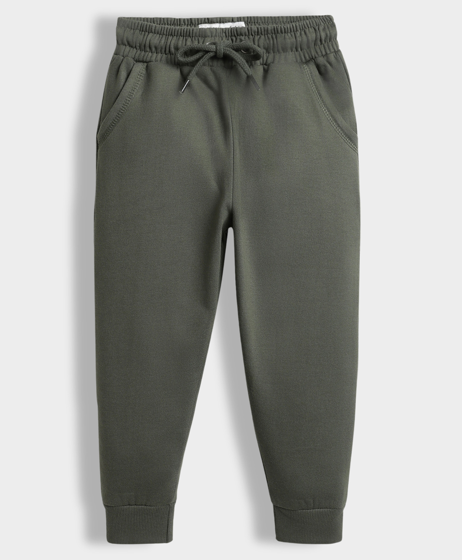 Orange Sugar 100% Cotton Knit Solid Winter Joggers - Green-picture-33