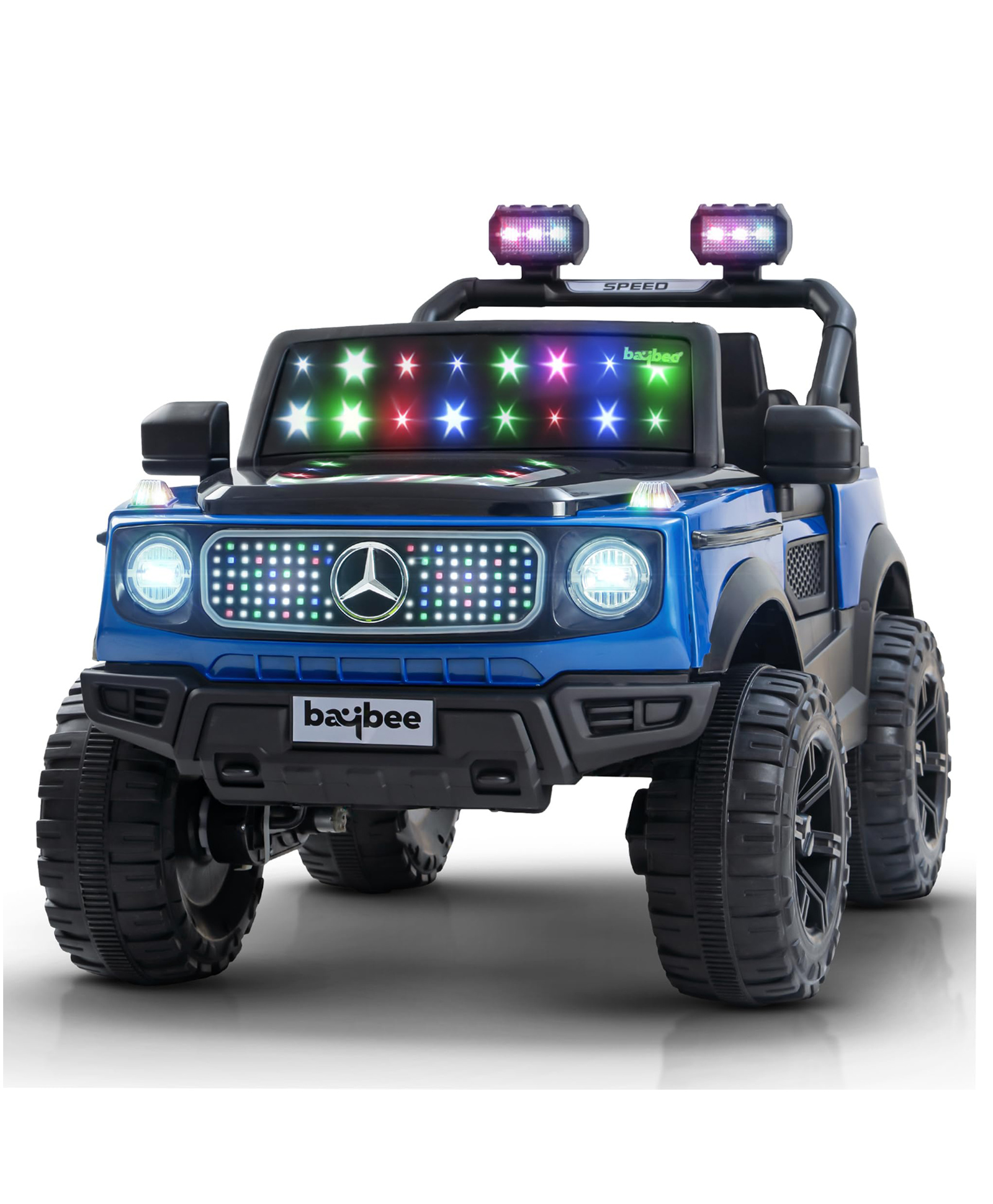 Baybee Benzie 4×4 Battery Operated Jeep for Kids, Ride on Toy Kid Car with RGB Windshield Light & Music | Baby Big Battery Cars | Electric Jeep Car for Kids to Drive 2 to 6 Years (Blue)-image-40