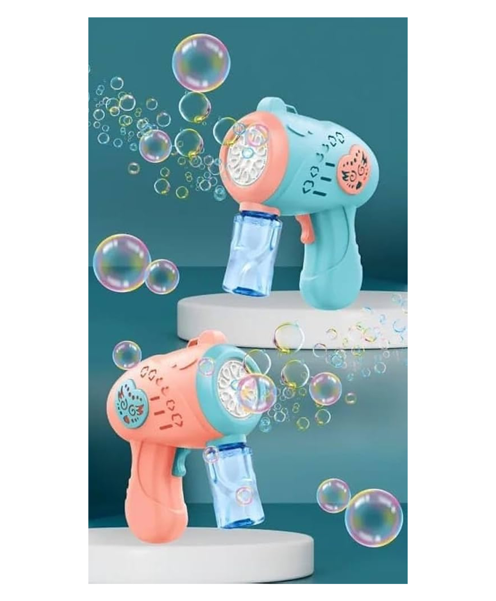 AKN TOYS Bubble Gun Machine for Kids , Automatic Bubble Gun , Leak-Proof Design, Fun Indoor, Outdoor Summer - PACK OF 1 - ( COLOR MAY AVRY )-image-17