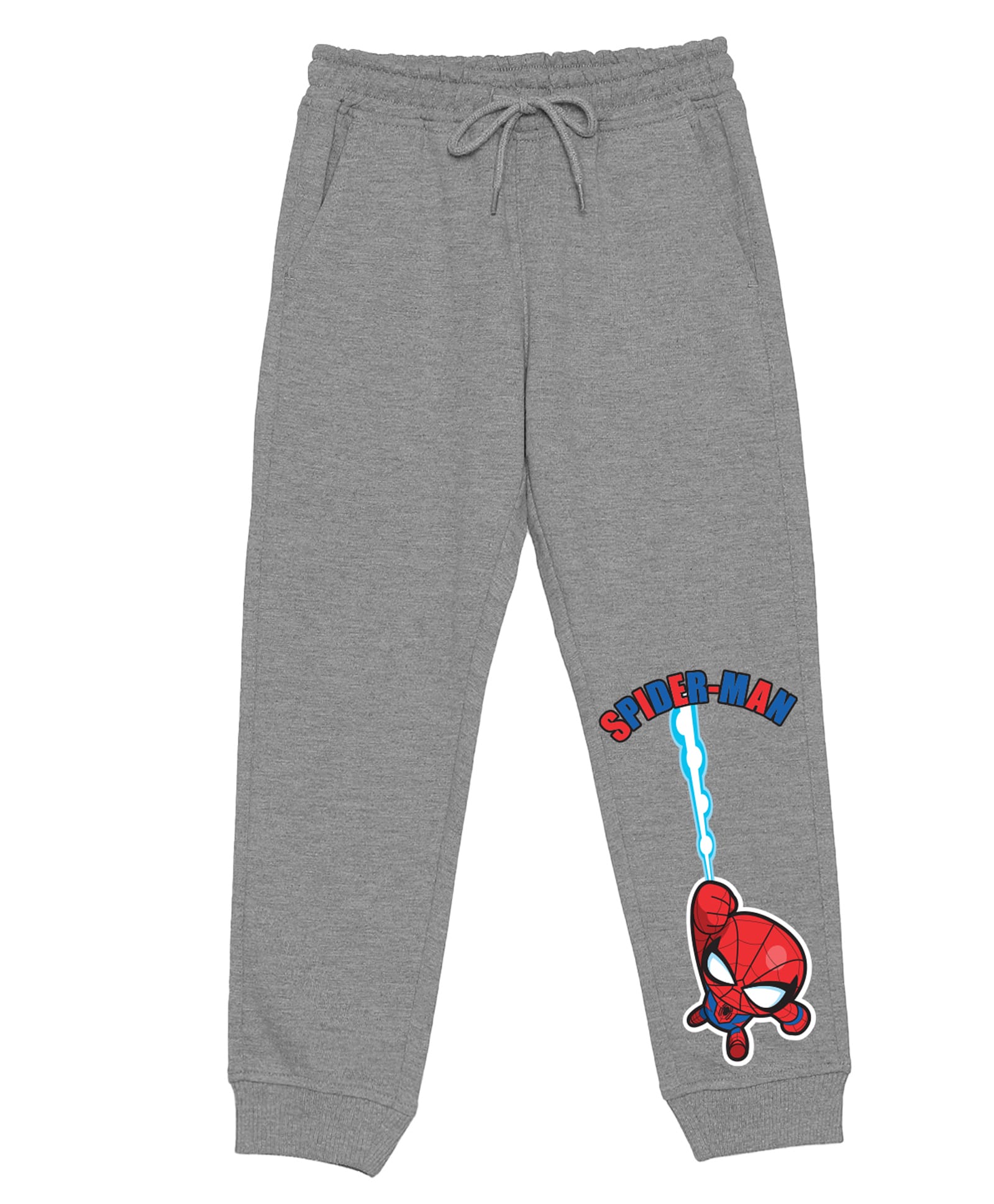Wear Your Mind Cotton Knit Marvel Featuring Spider Man Character & Text Printed Jogger - Grey-picture-16