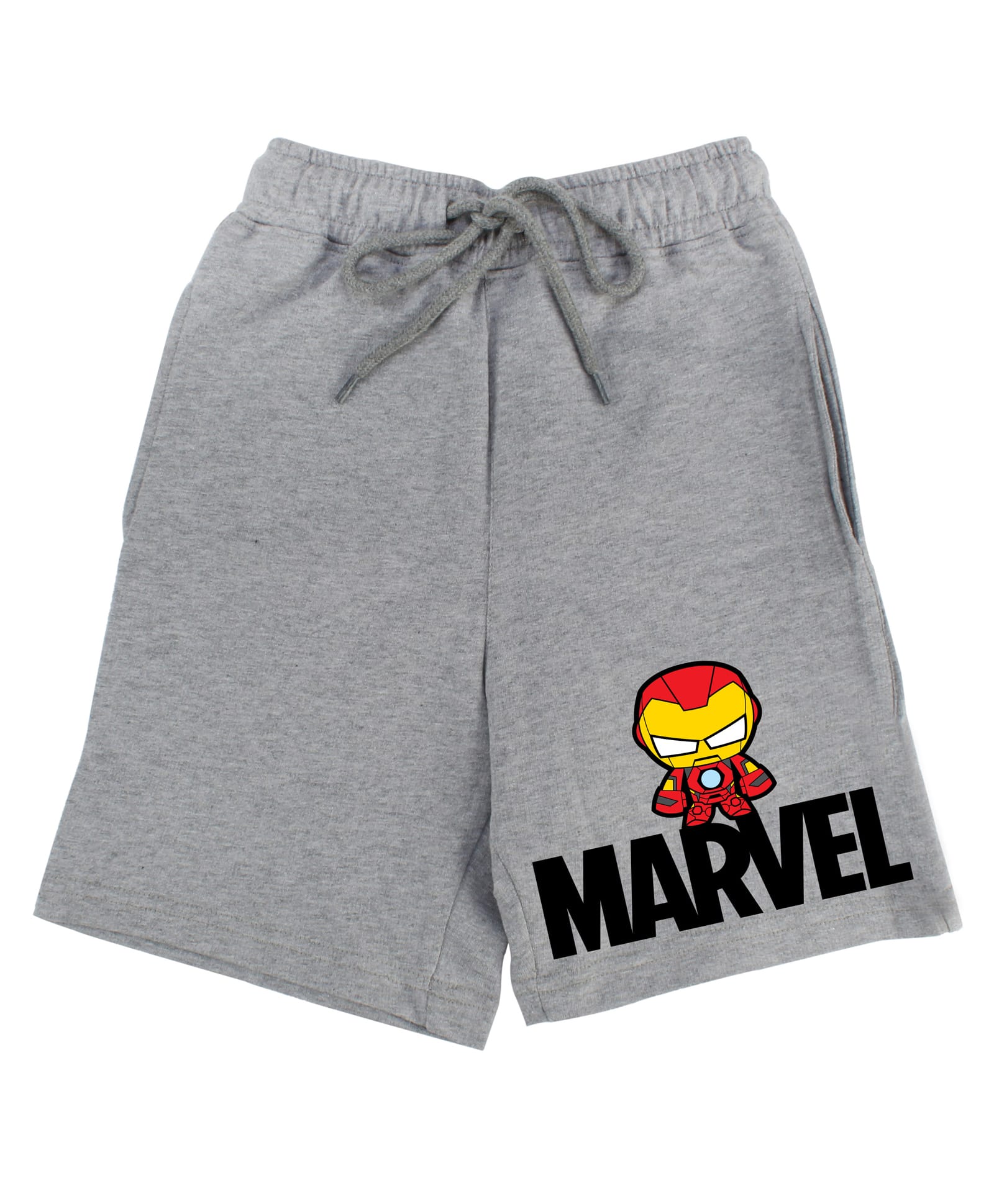Wear Your Mind Cotton Knit Marvel Featuring Iron Man & Text Printed Short - Grey-picture-22