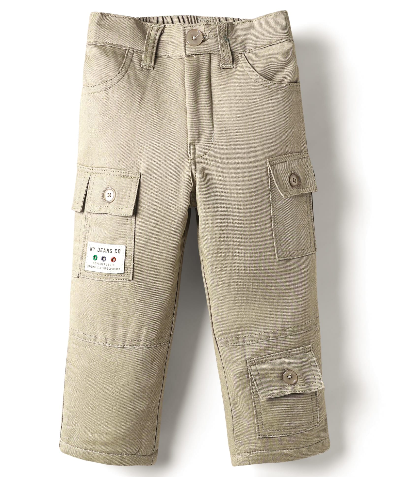 Noddy Solid Anti Pilling Lining Detailed Pant - Fawn-picture-24