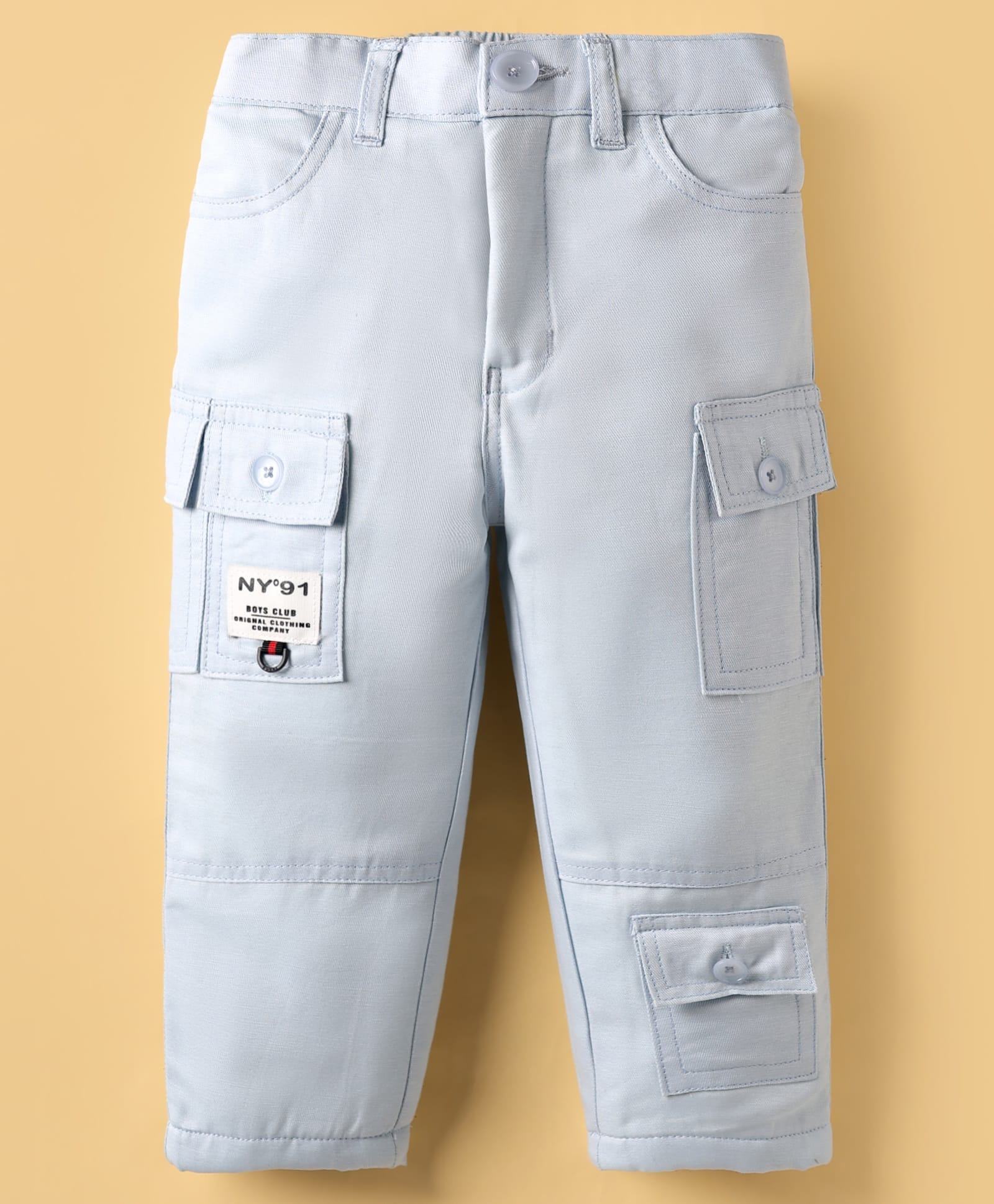 Noddy Solid Anti Pilling Lining Detailed Pant - Light Blue-picture-16