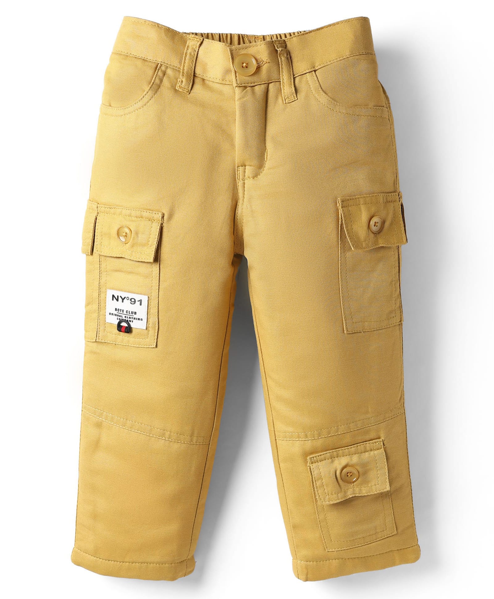 Noddy Solid Anti Pilling Lining Pant - Mustard-picture-19