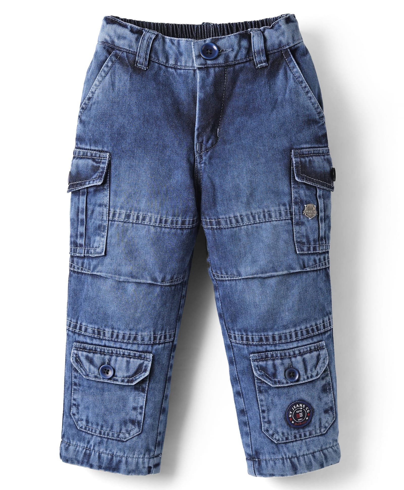 Noddy Washed Anti Pilling Lining Detailed Jeans - Stone-picture-17