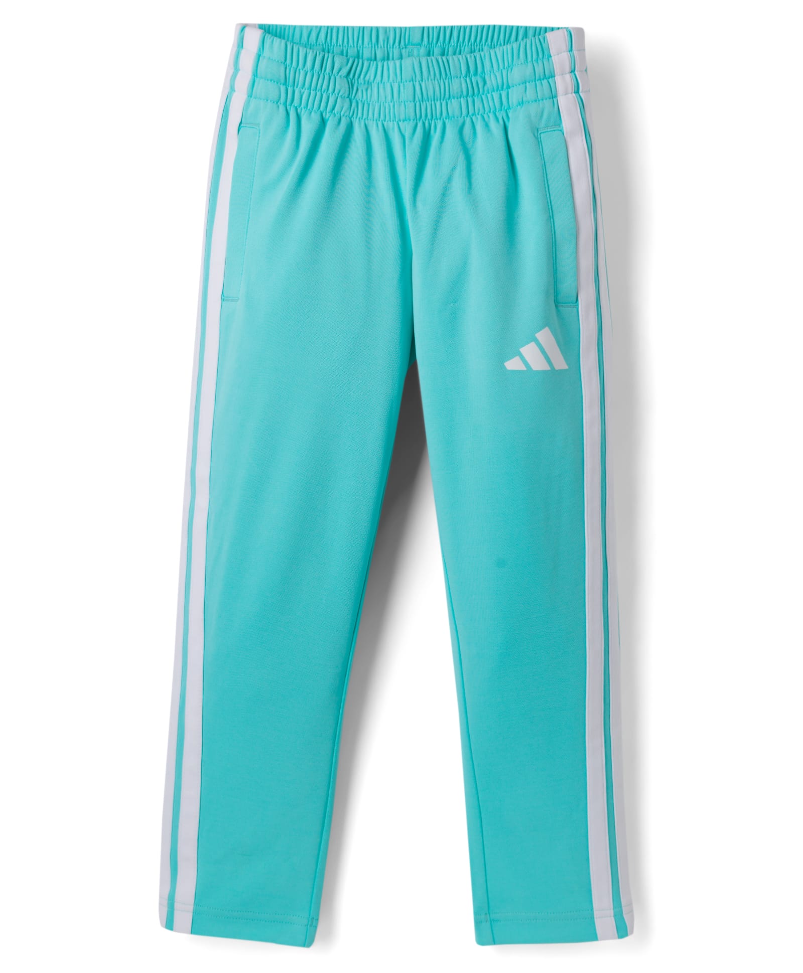 Adidas Kids Full Length Track Pant With Tape Detailing & Logo Print - Light Blue-picture-27