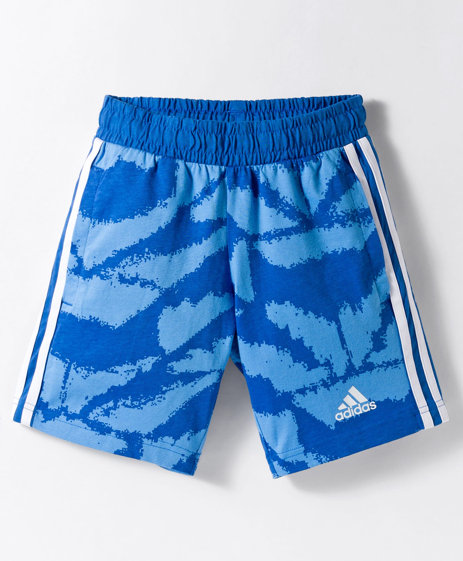 ADIDAS KIDS Cotton Knit Printed Shorts - Blue-picture-20