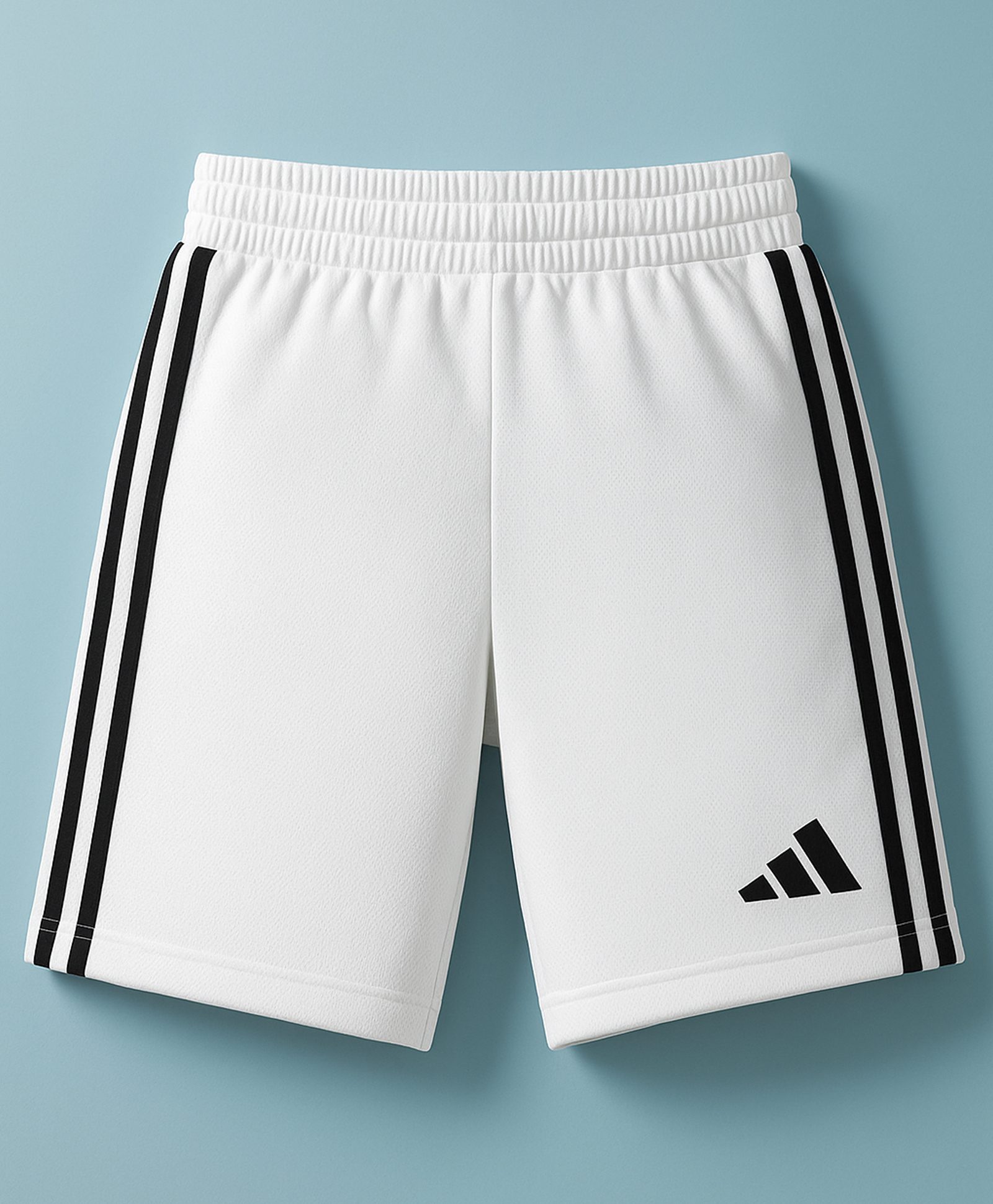 ADIDAS KIDS Knit Solid Shorts - White-image-40