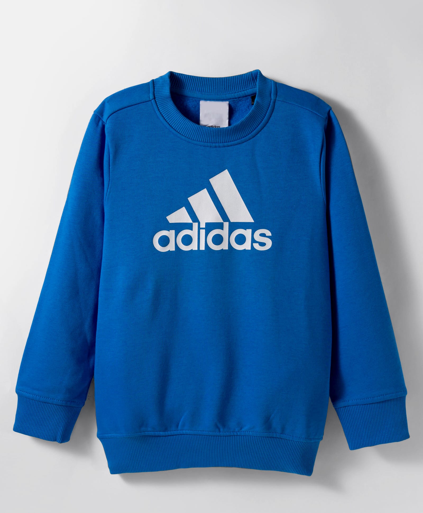 ADIDAS KIDS Cotton Knit Full Sleeves Sweatshirt With Logo Print - Royal Blue-image-29