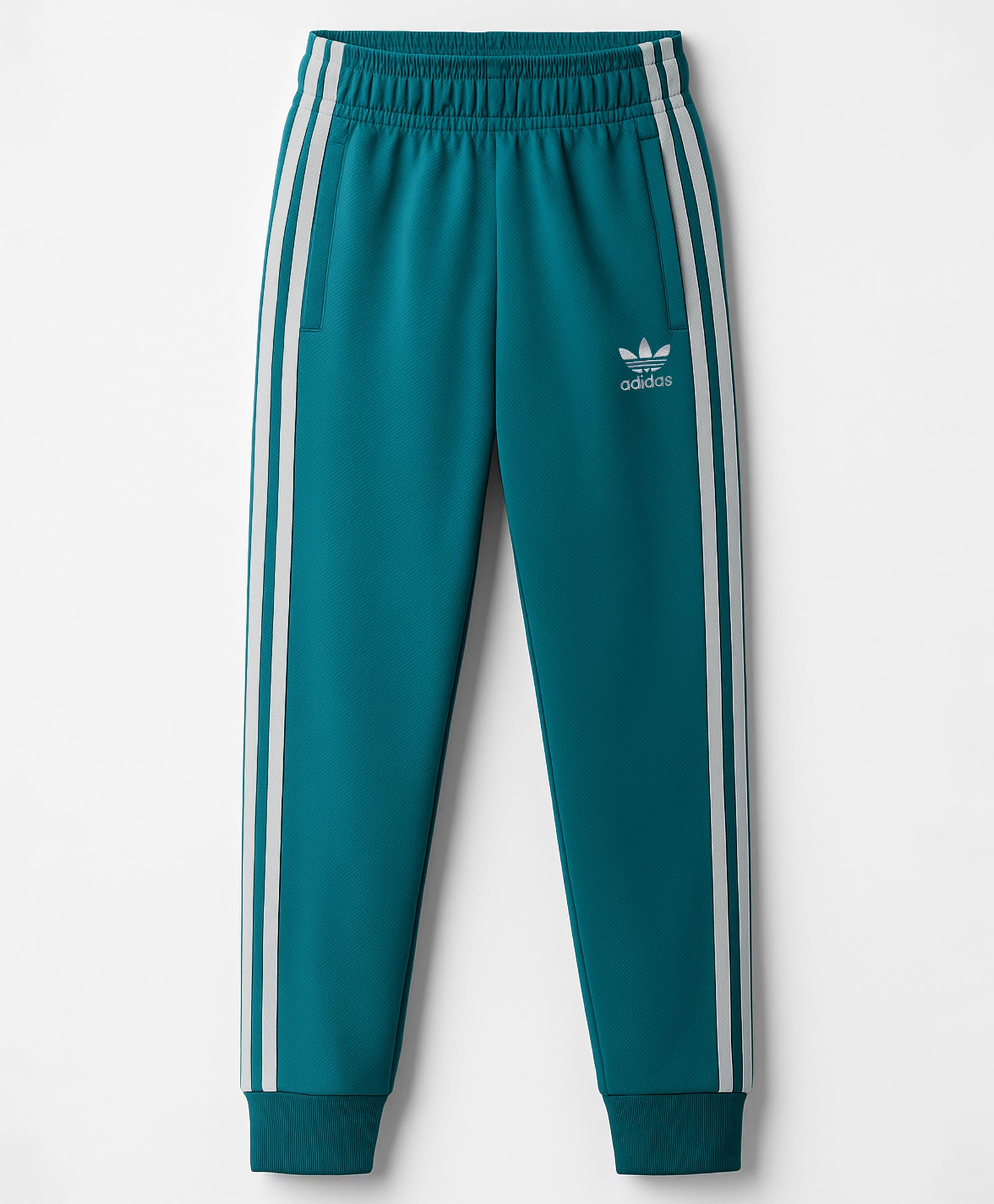 ADIDAS KIDS Knit Full Length Track Pant with Tape Detailing & Logo Graphic - Turquoise-picture-41