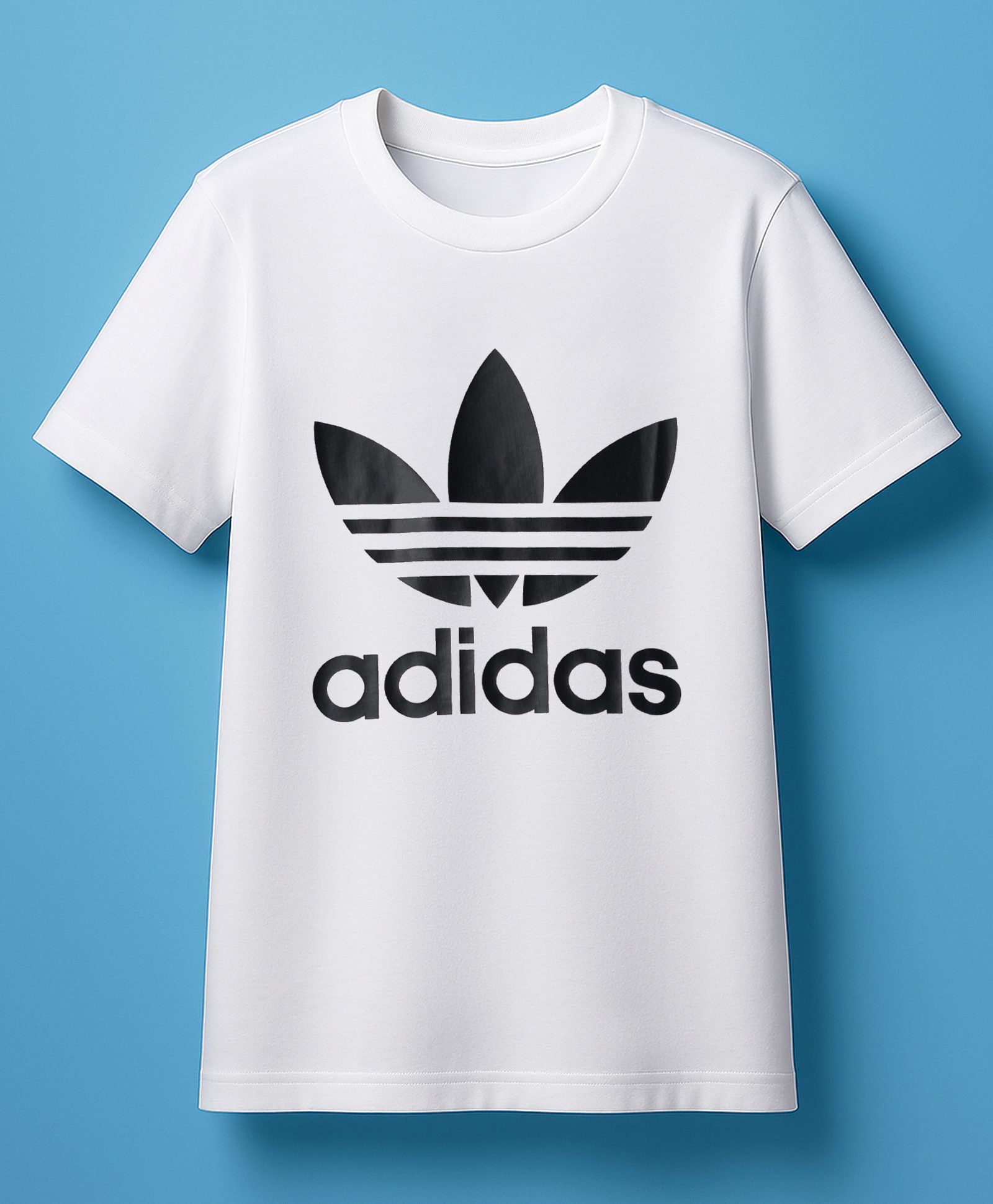 ADIDAS KIDS Cotton Knit Half Sleeves T-Shirt With Logo Print - White-picture-12
